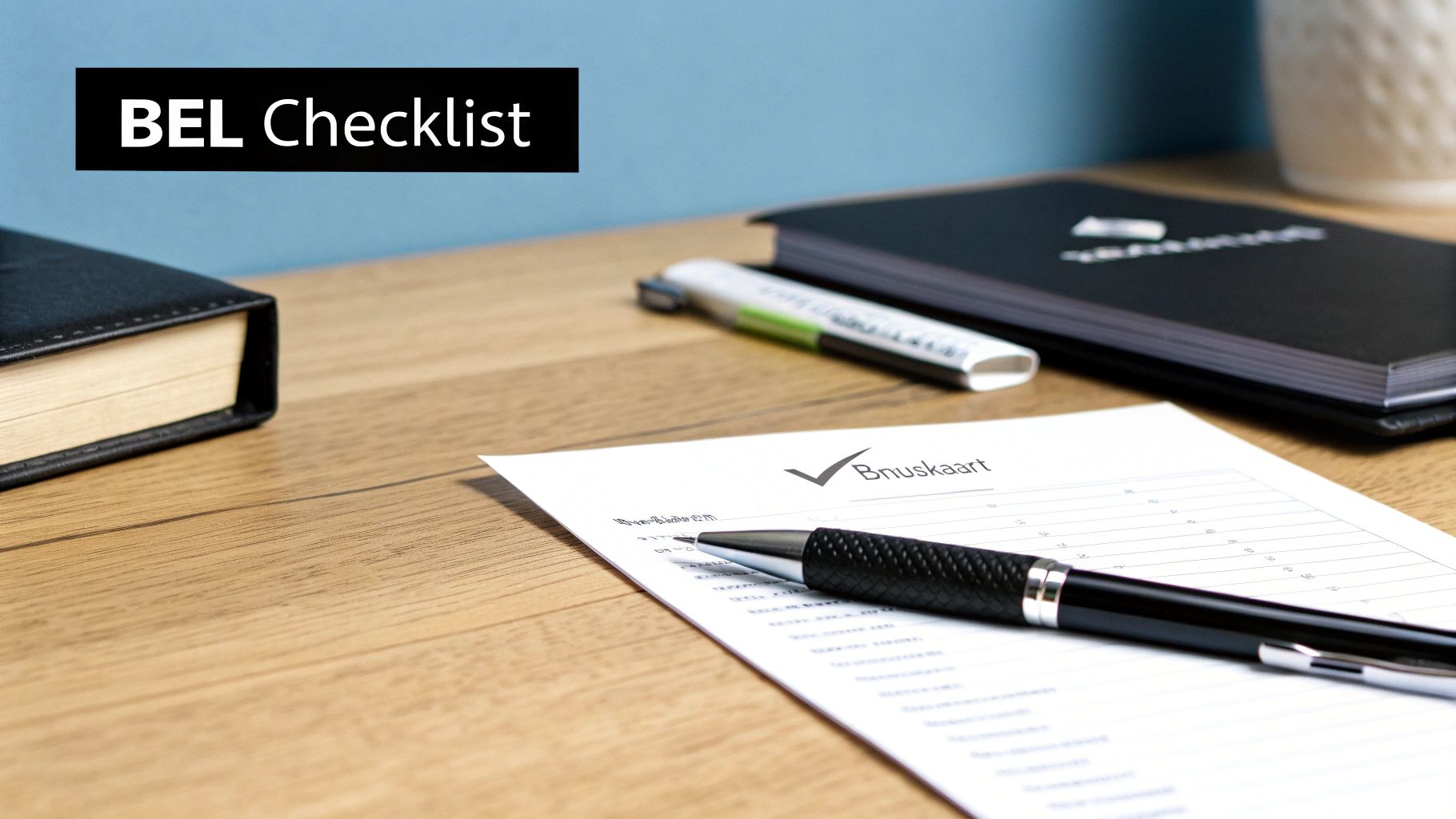 Iemand bekijkt een energierekening met een rekenmachine ernaast.