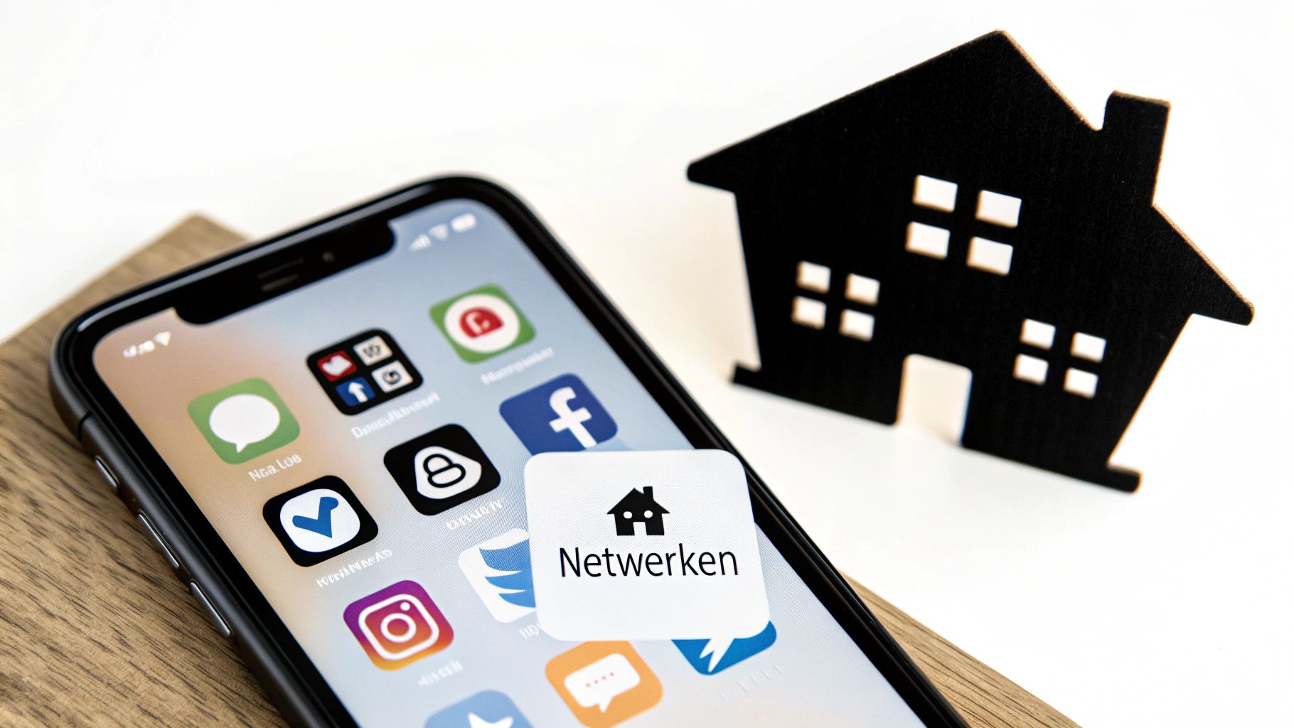 Iemand die sociale media doorzoekt op een smartphone