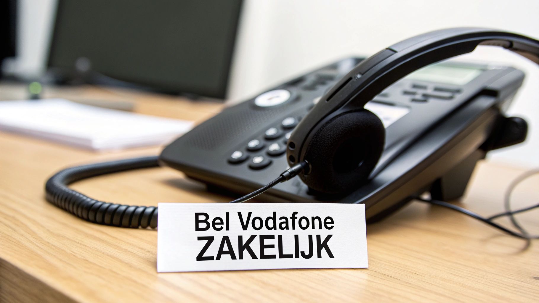 Zakelijke professional aan de telefoon voor klantenservice