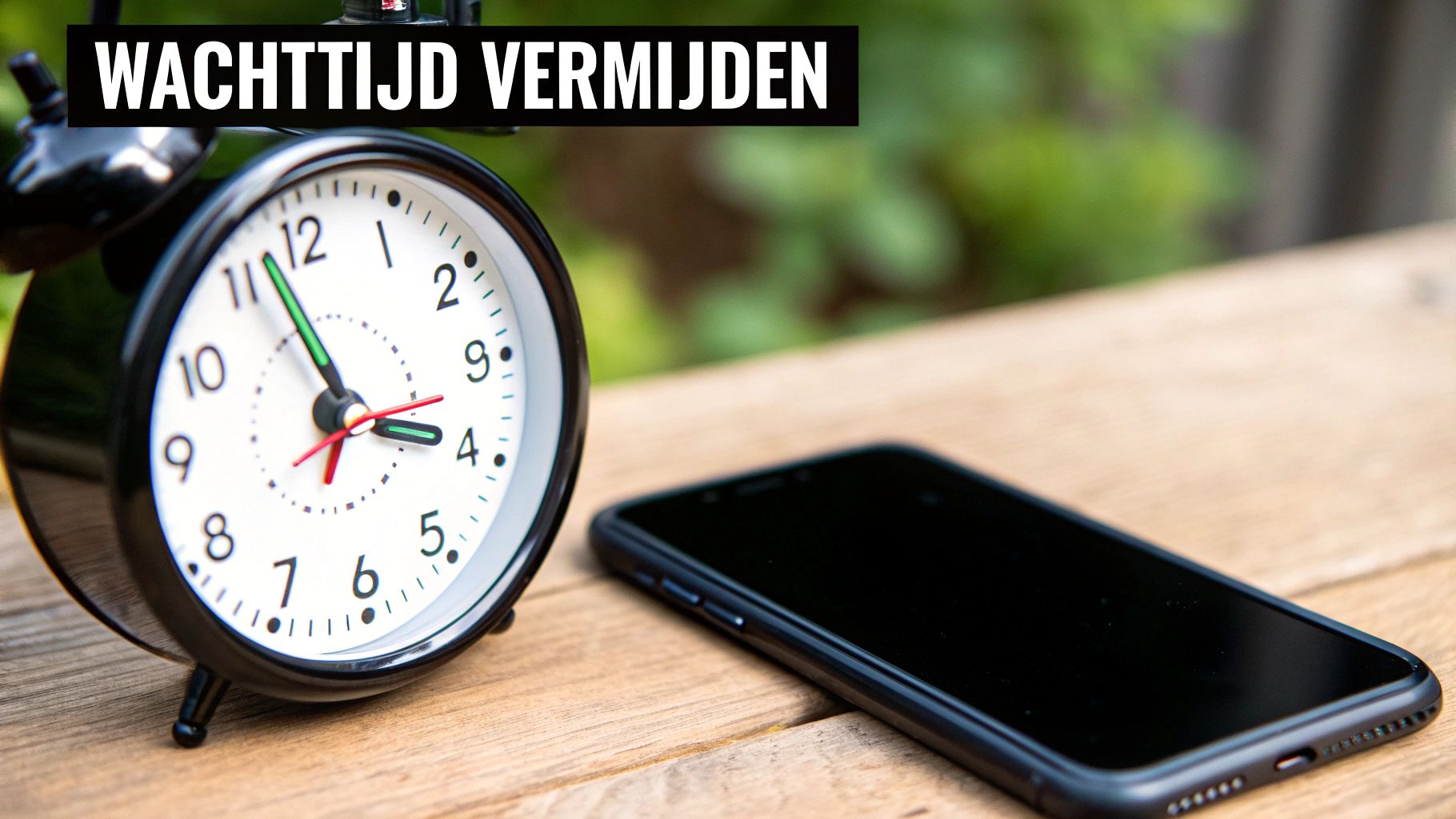 Een klok met gemarkeerde rustige en drukke tijden om een klantenservice te bellen