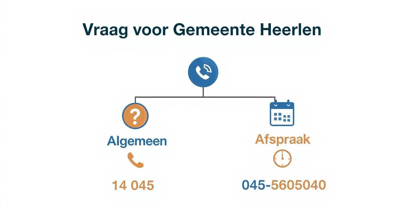 Infographic about telefoonnummer gemeente heerlen