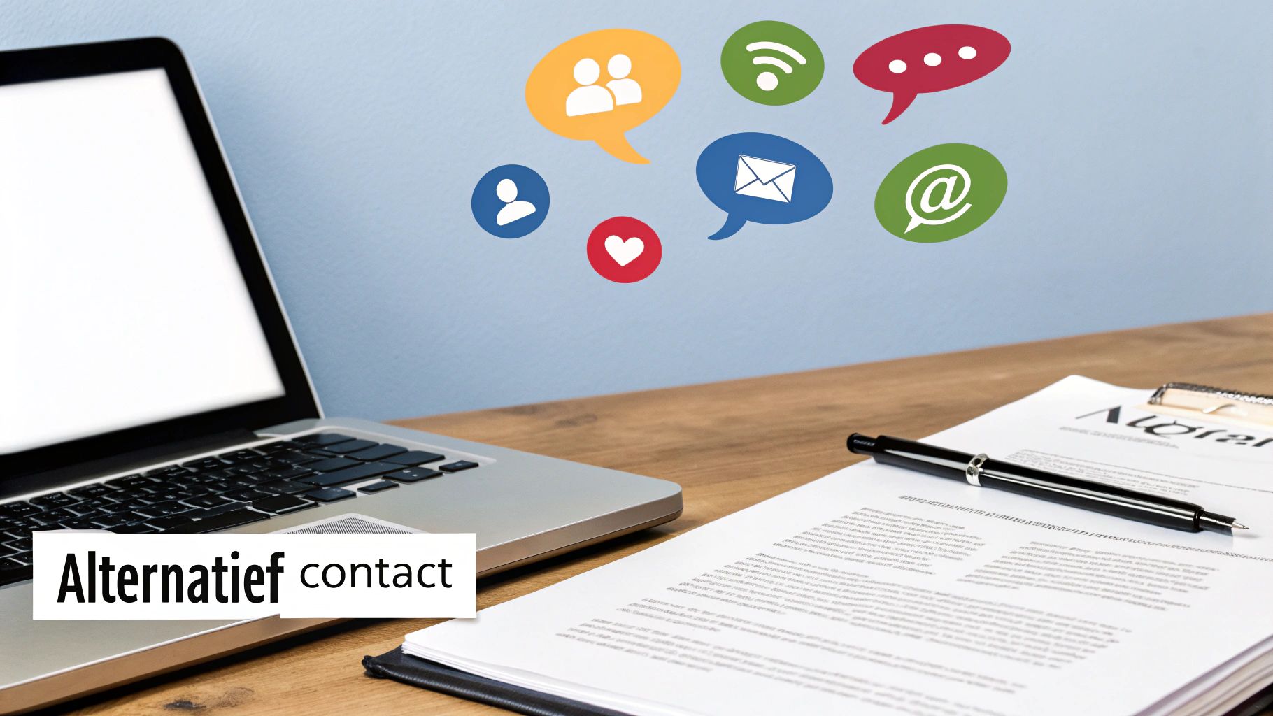 Een persoon die een chatbericht typt op een smartphone