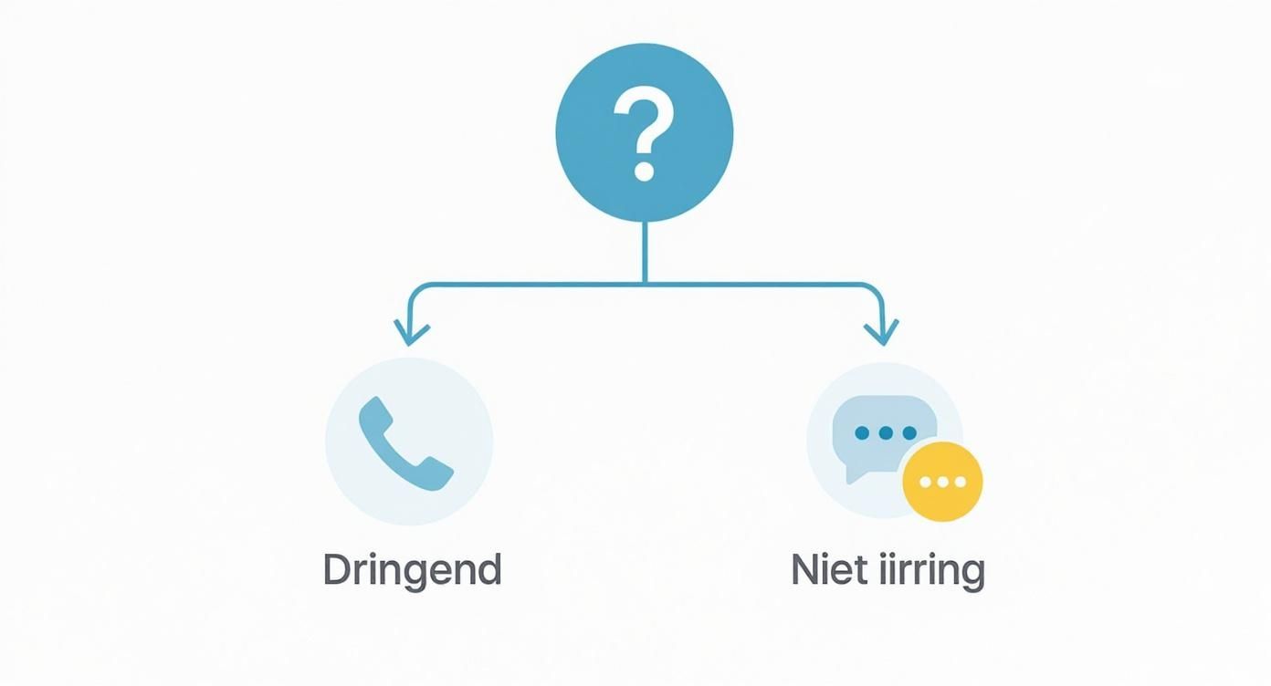 Infographic about hoe kom ik in contact met booking