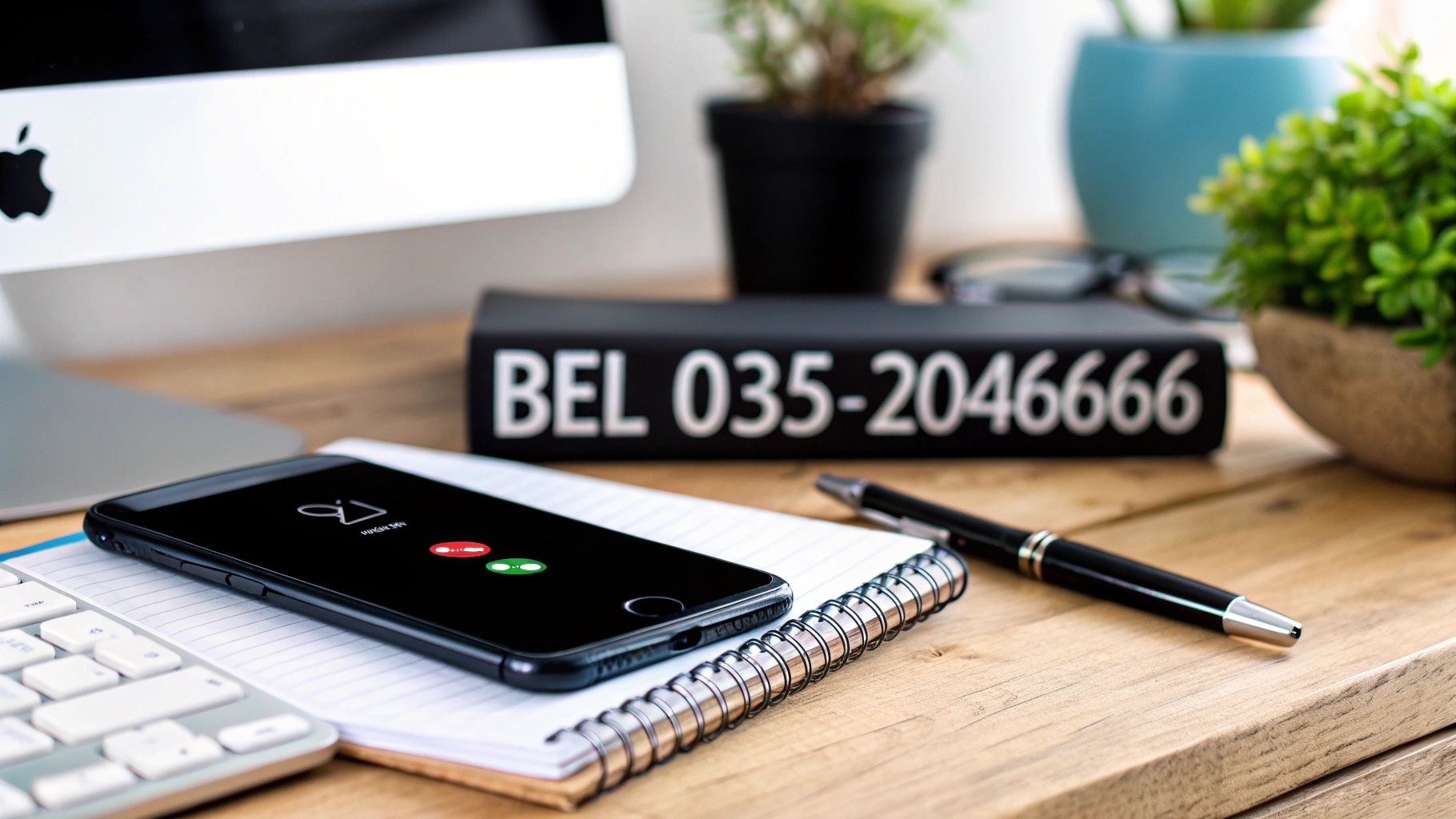 Een persoon die belt met de ABN AMRO klantenservice