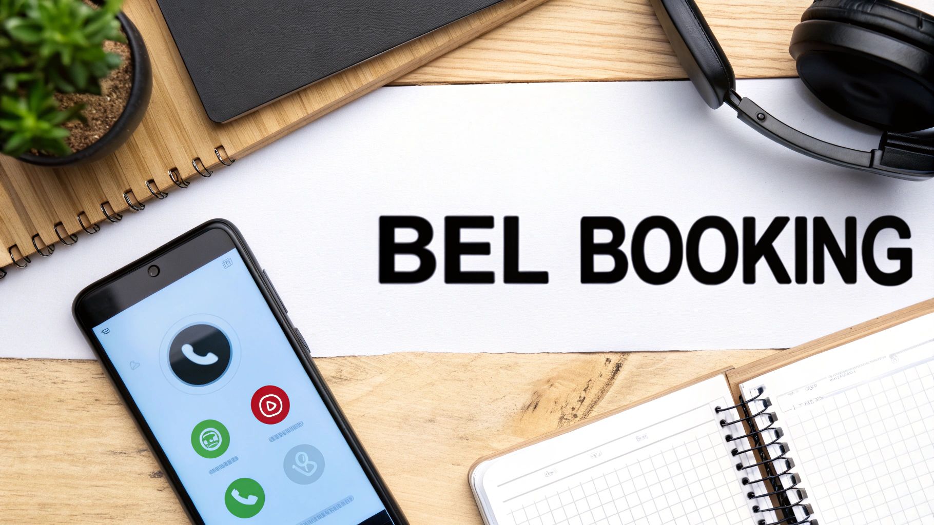 Persoon die klantenservice belt met een notitieblok