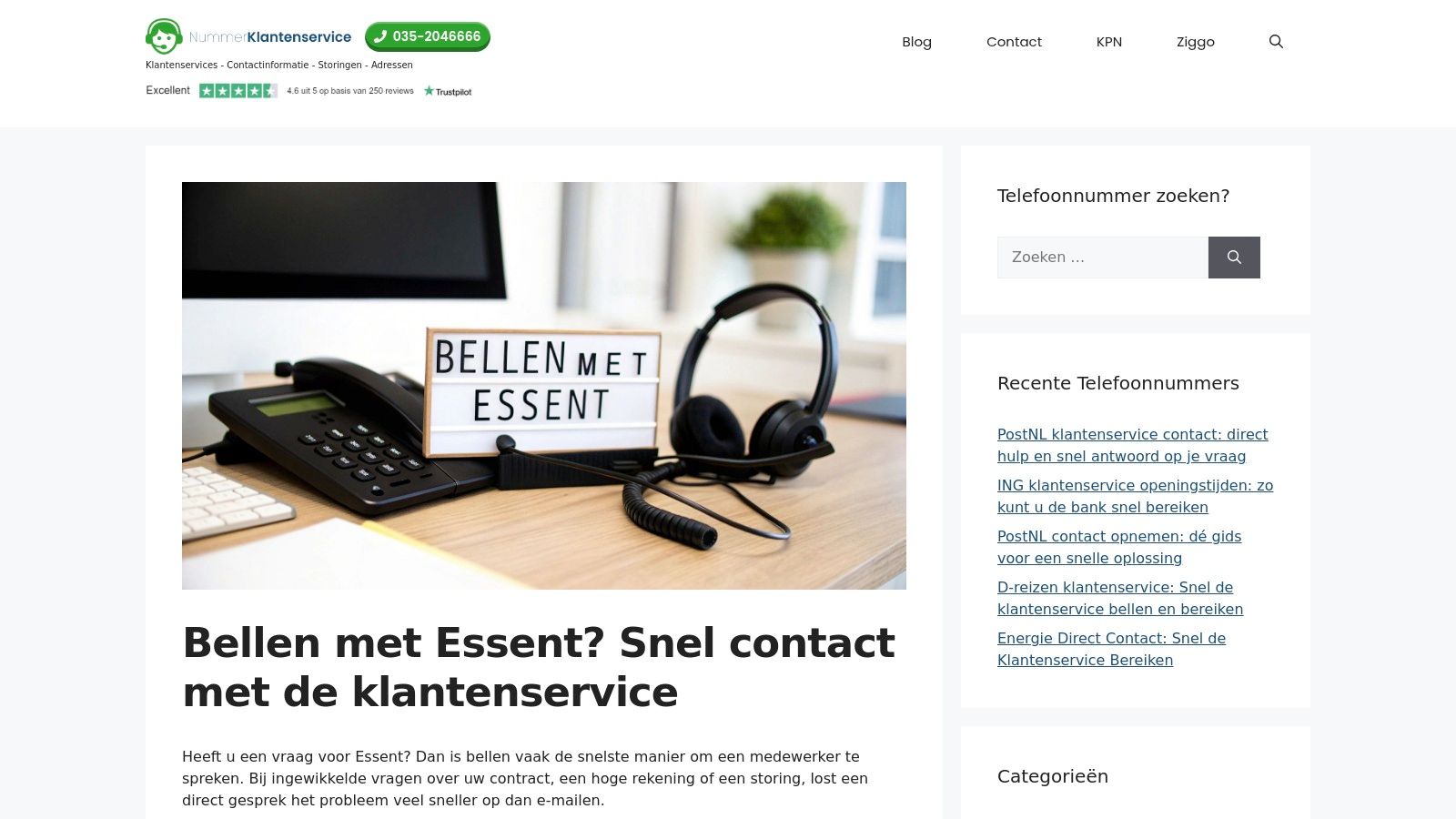 NummerKlantenservice.nl – stappen, openingstijden en kostenuitleg