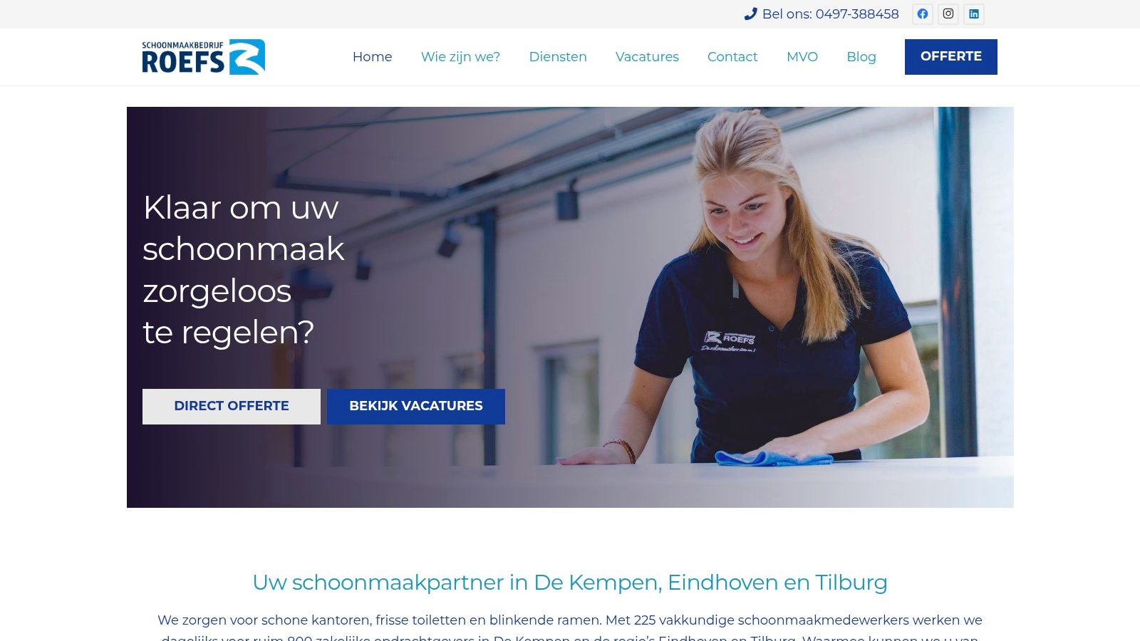 Schoonmaakbedrijf Roefs (regio Eindhoven)