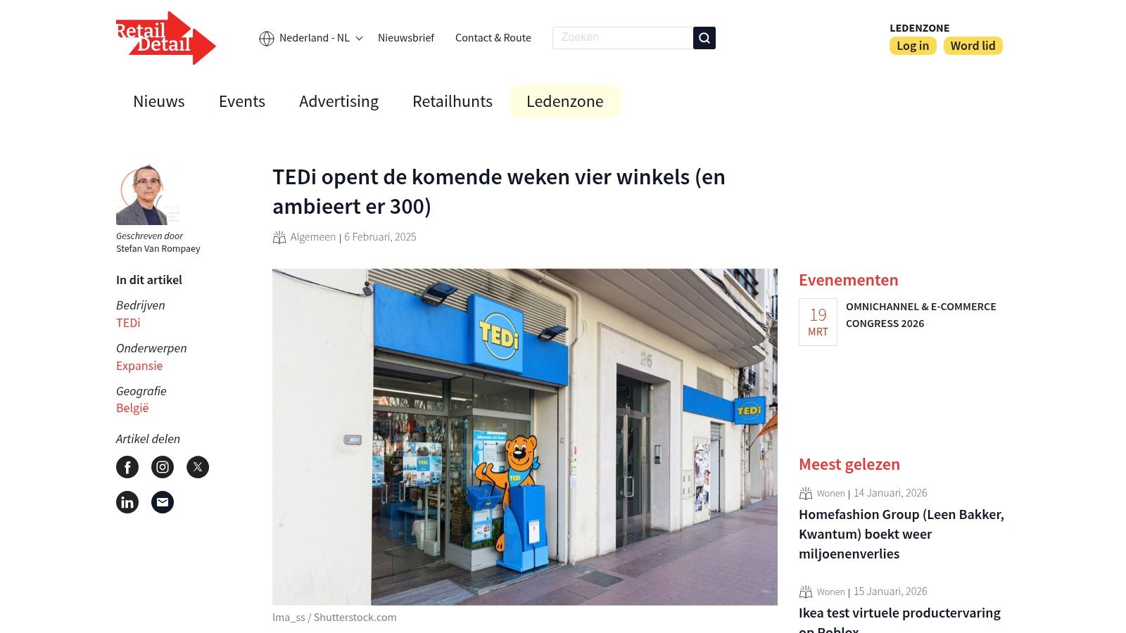 RetailDetail (retaildetail.nl) – nieuws over TEDi’s expansie in België