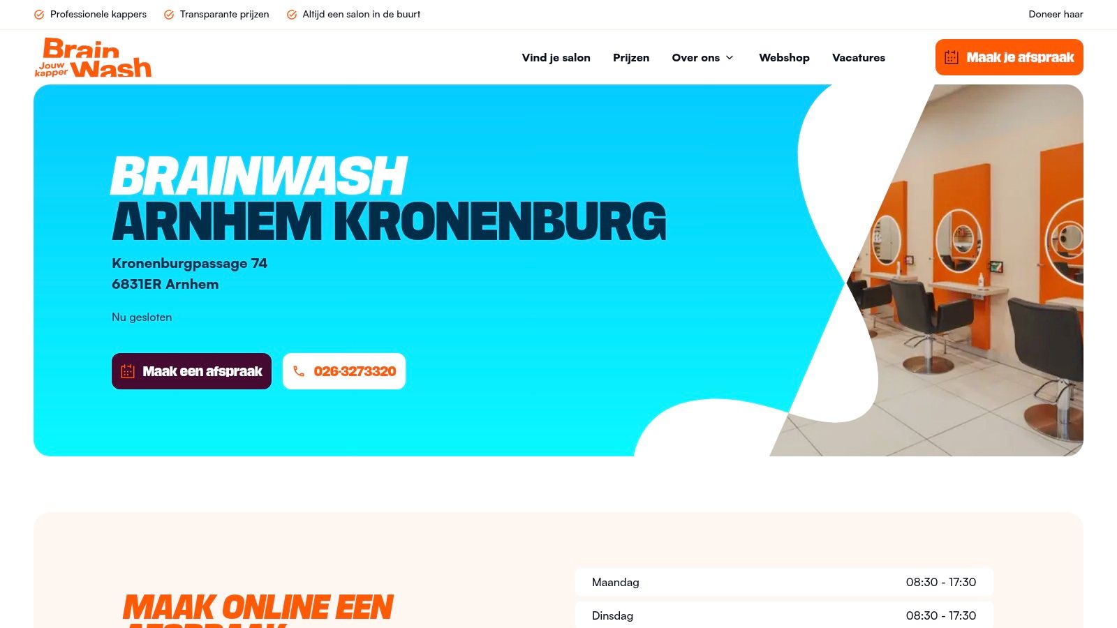BrainWash Arnhem Kronenburg (BrainWash Kappers)