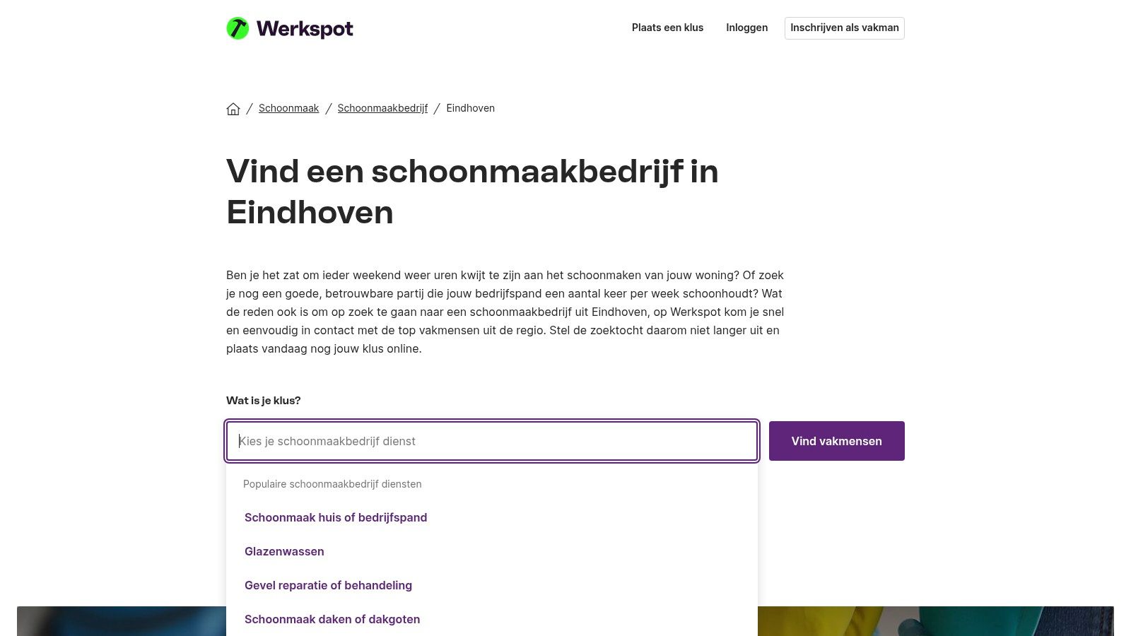 Werkspot – Vind schoonmaakbedrijven in Eindhoven