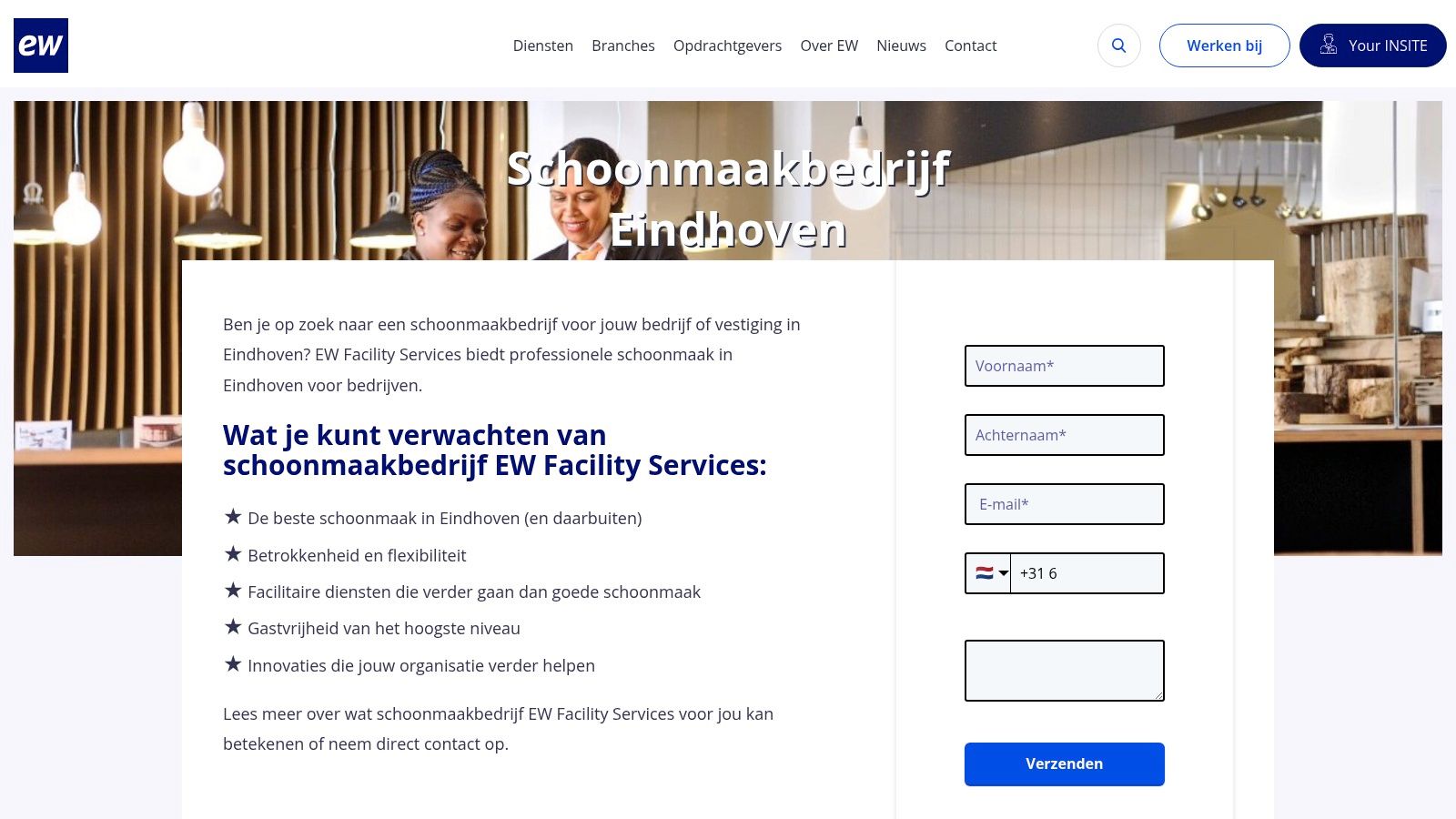 EW Facility Services – Schoonmaakbedrijf Eindhoven