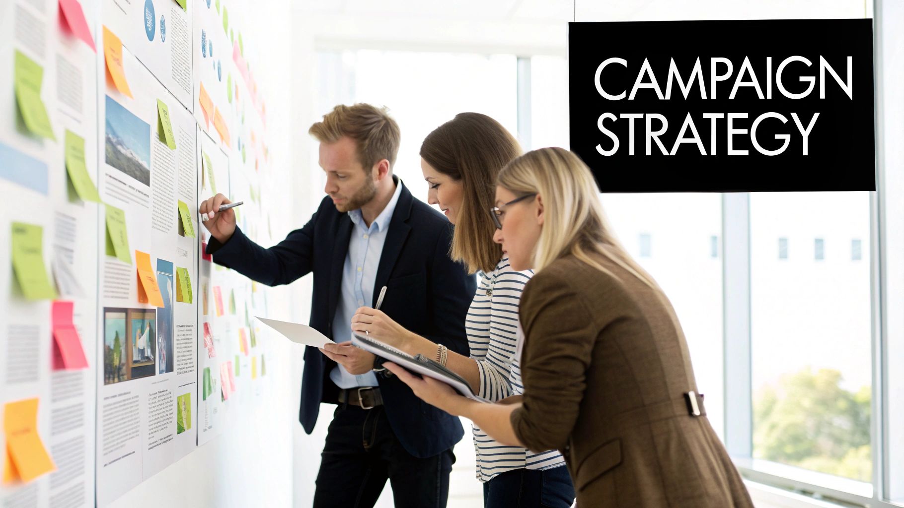Infographic showing key data about Marketing Campaign Project Brief