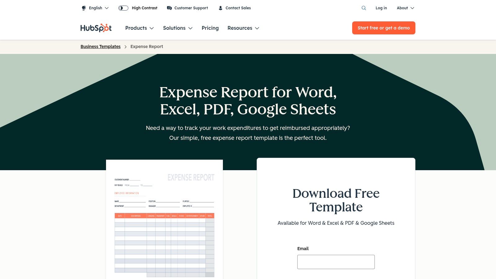 HubSpot Business Templates