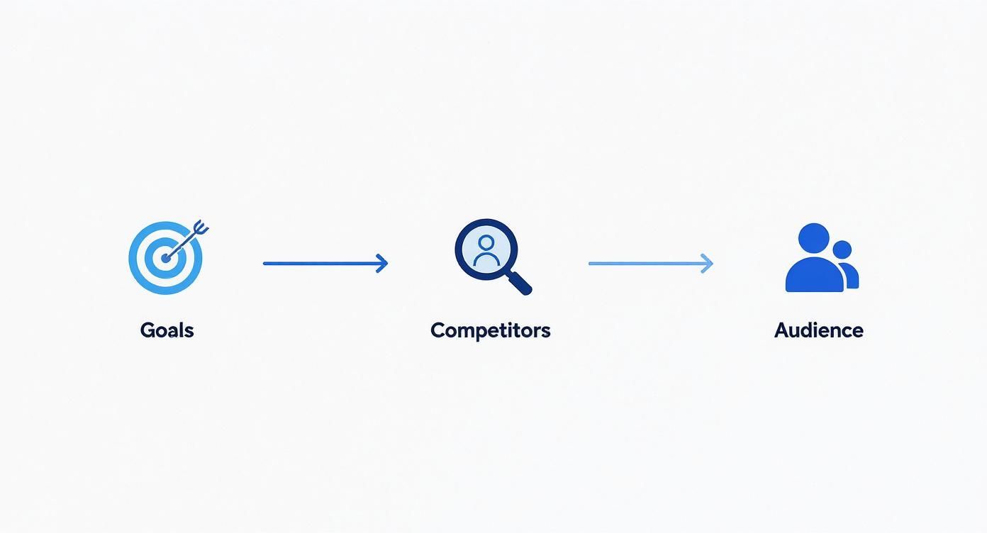 Infographic about how to start social media marketing