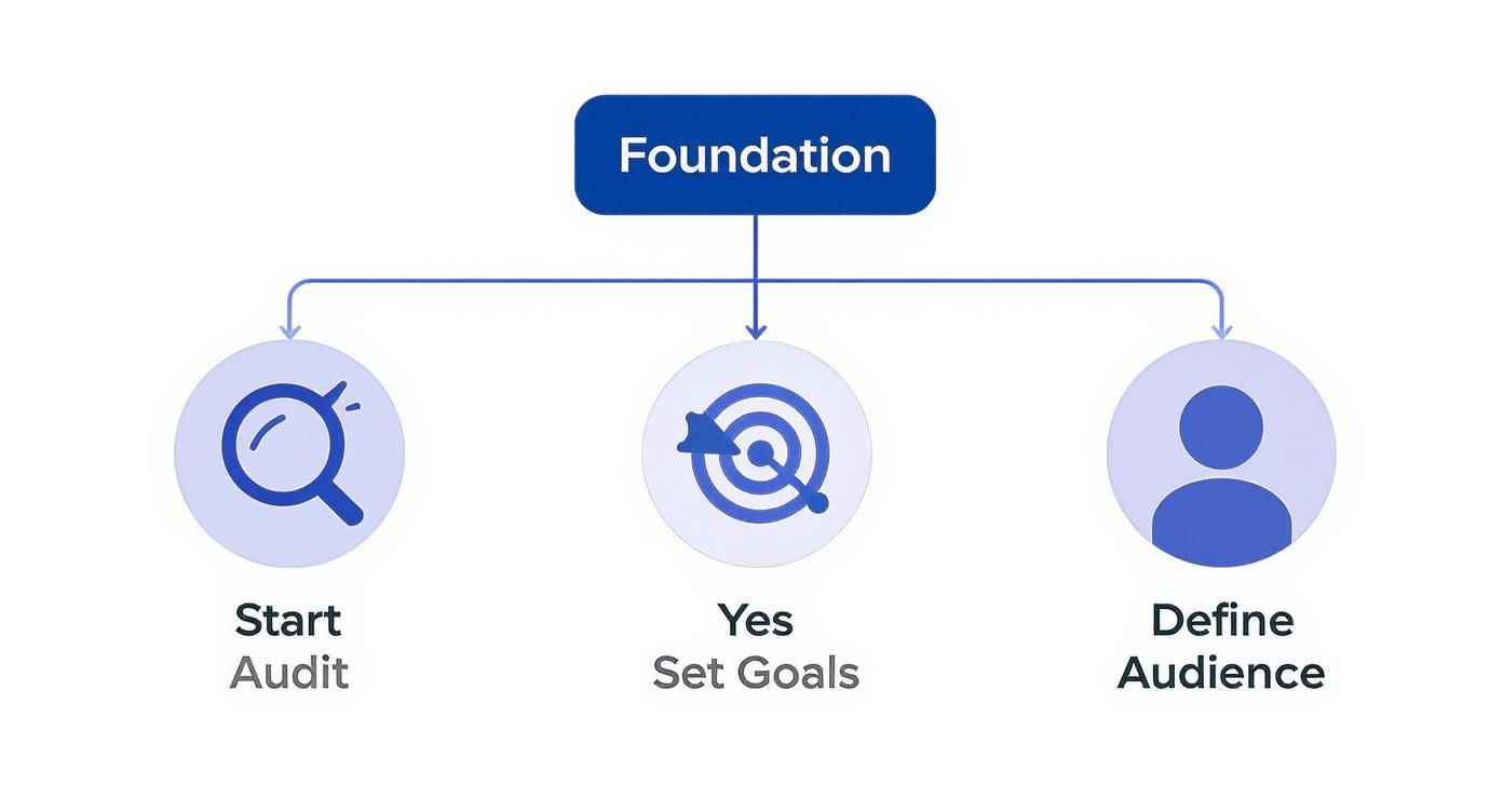 Infographic about how to grow social media presence