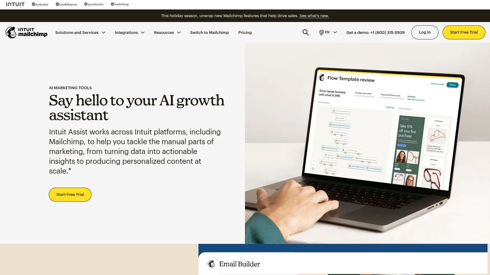 Mailchimp — AI Features (Creative Assistant, Optimization)