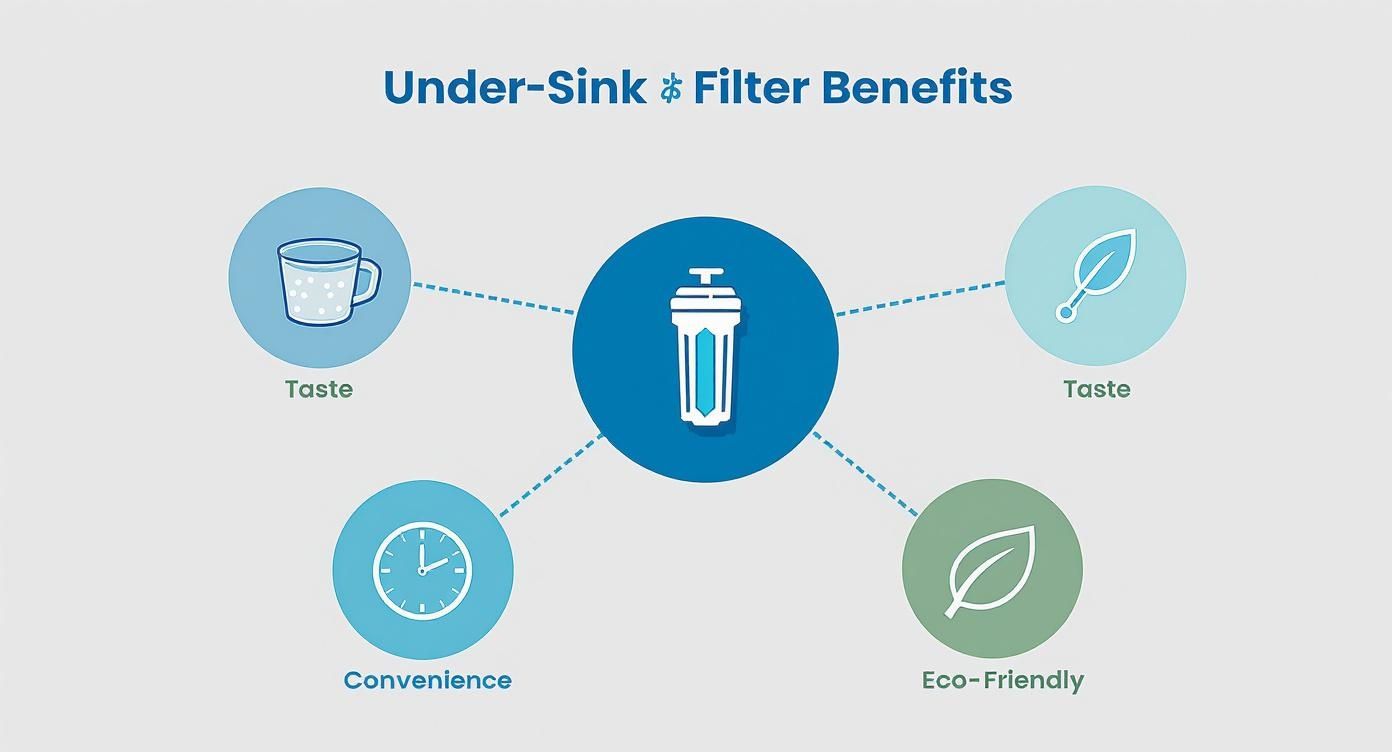 Infographic about miglior depuratore acqua sottolavello