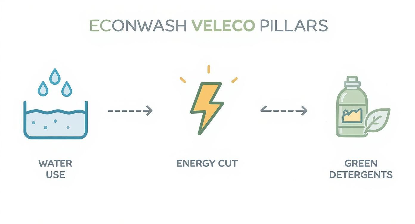 Infographic about eco wash system