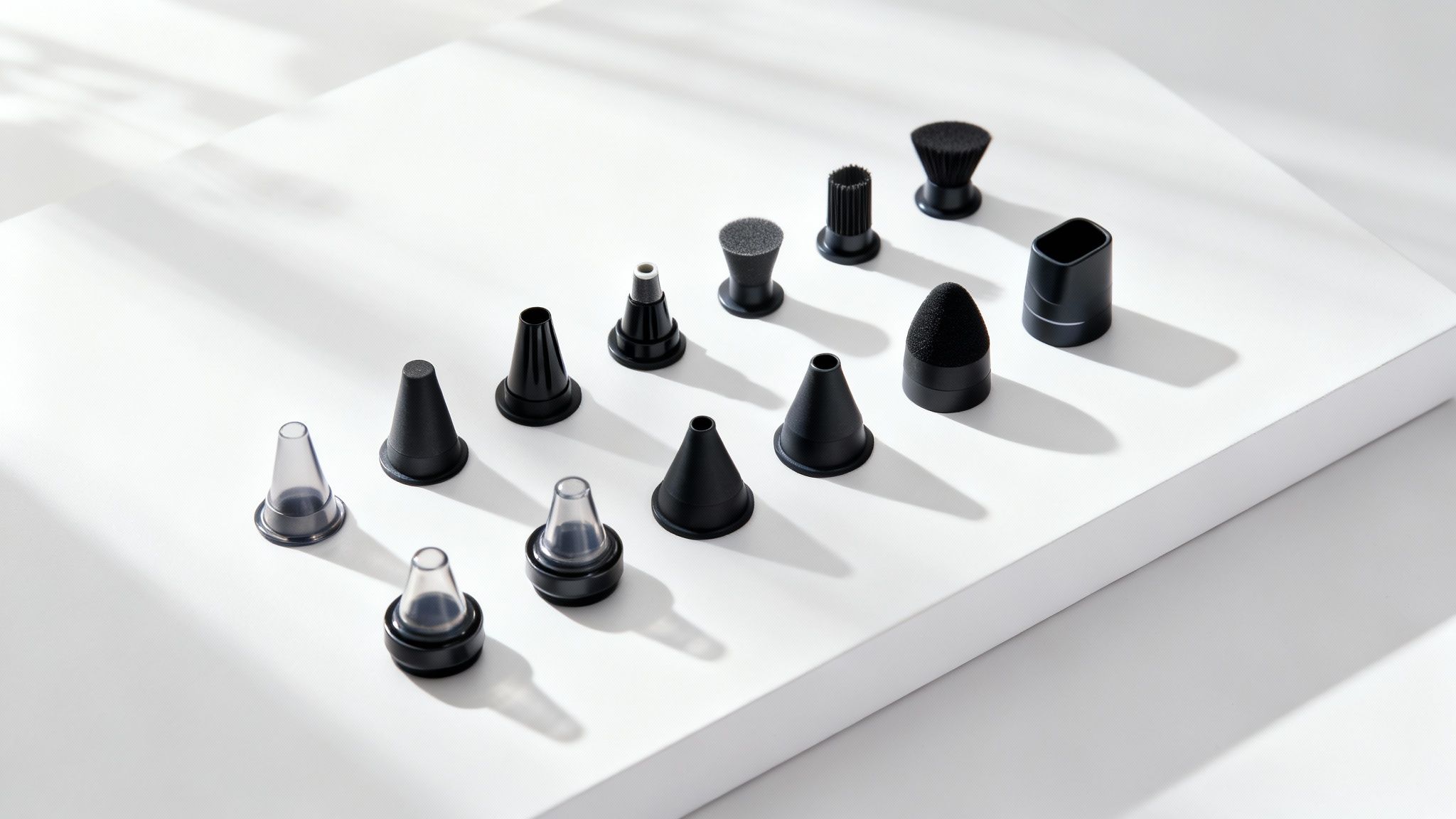 Una persona usa un aspiratore punti neri sul naso