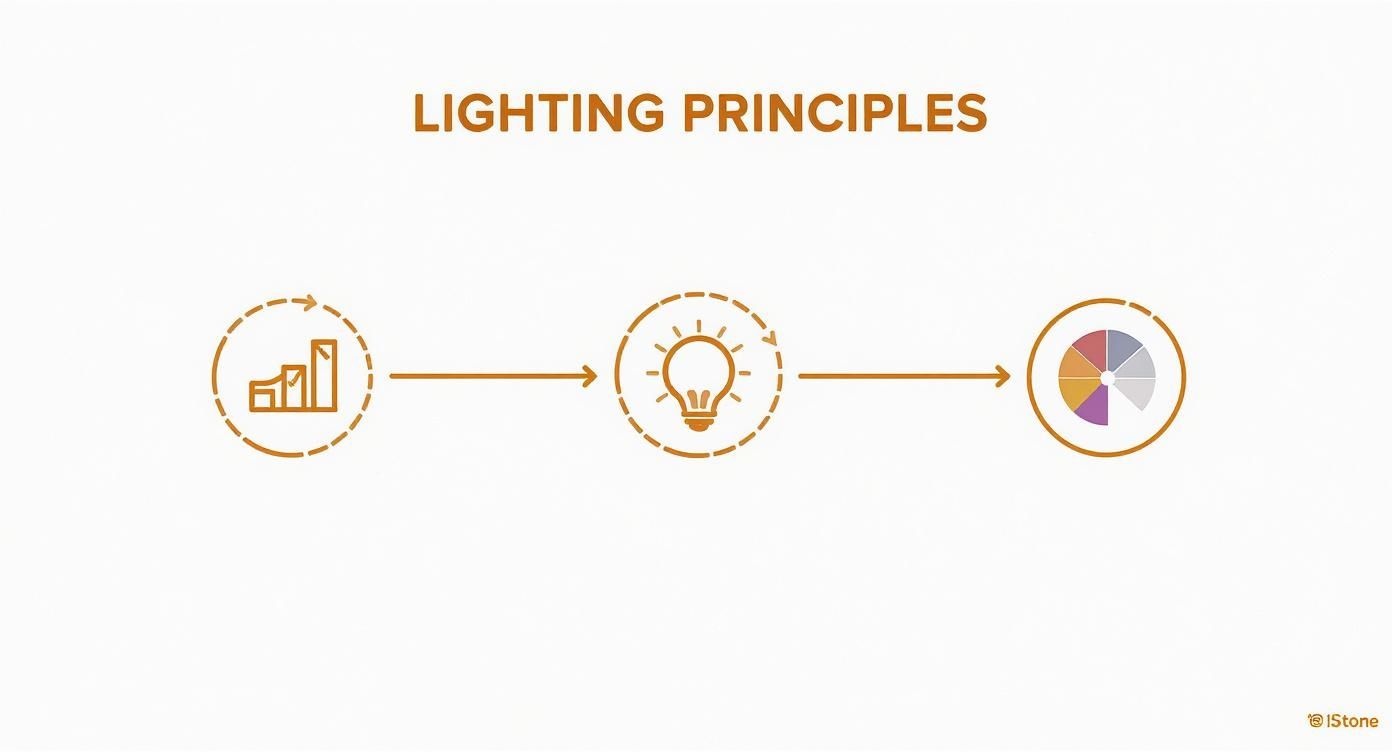 Infographic about modern living room ceiling lights