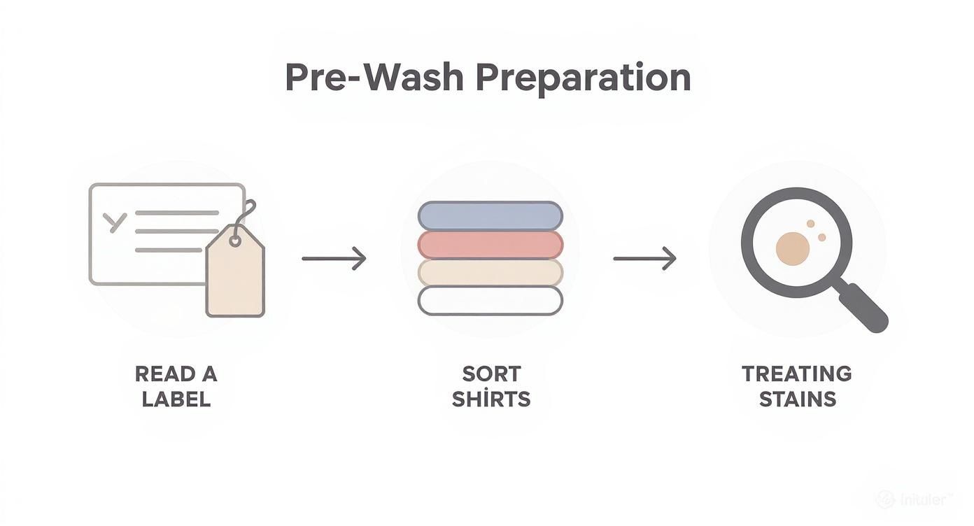 Infographic about how to hand wash clothes