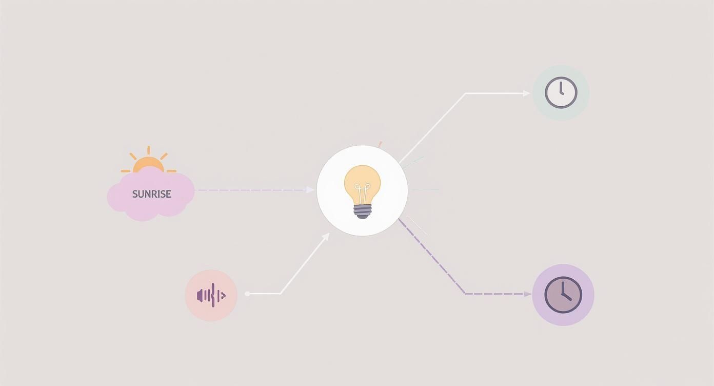 Infografica sulla sveglia del portello