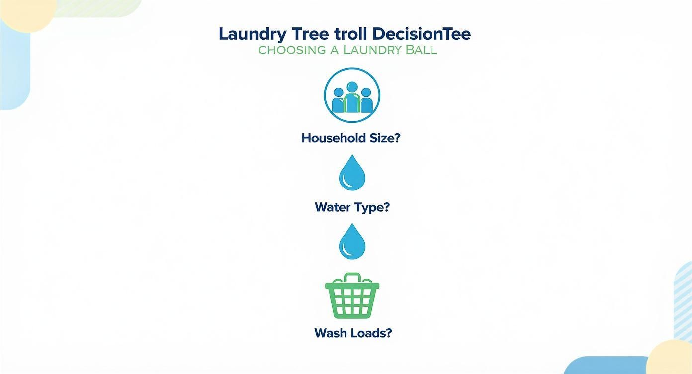 Infografica sulla palla per il lavaggio del bucato