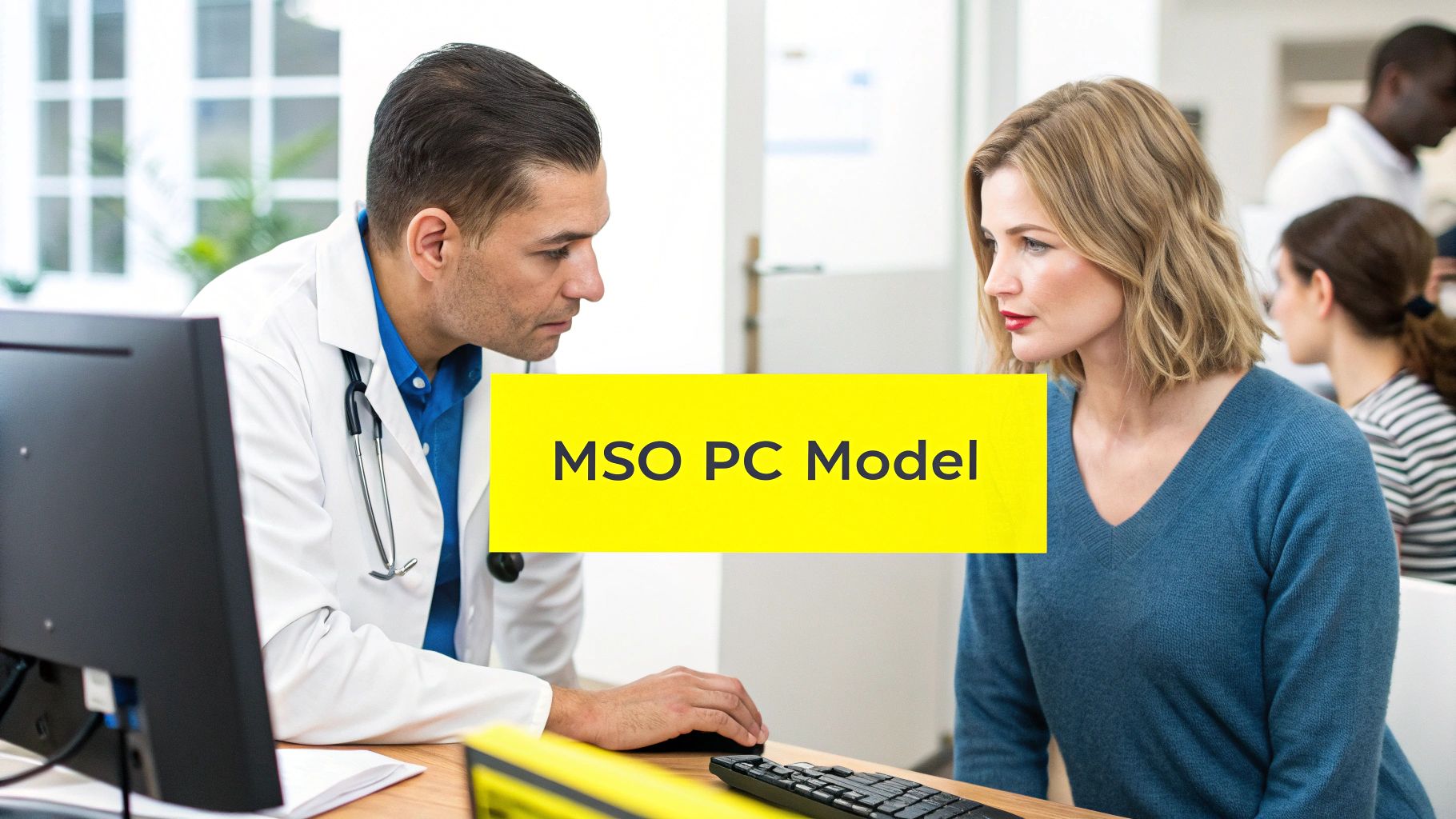 Two colleagues discussing a legal document in a modern office