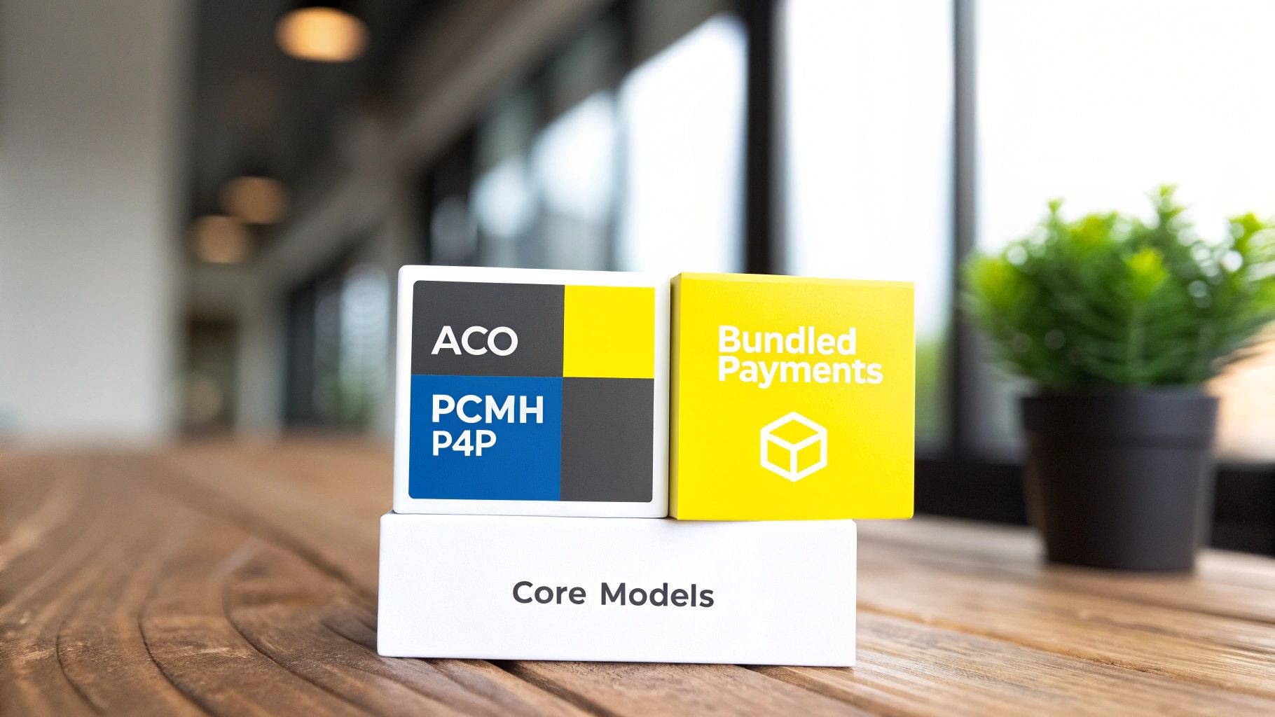 Healthcare executives analyzing a strategic flowchart