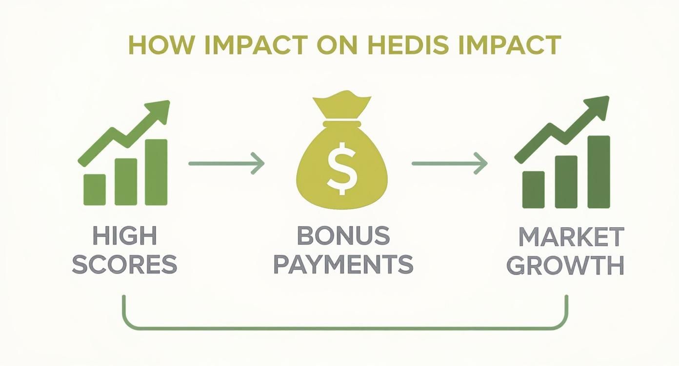 Infographic about what is hedis in healthcare