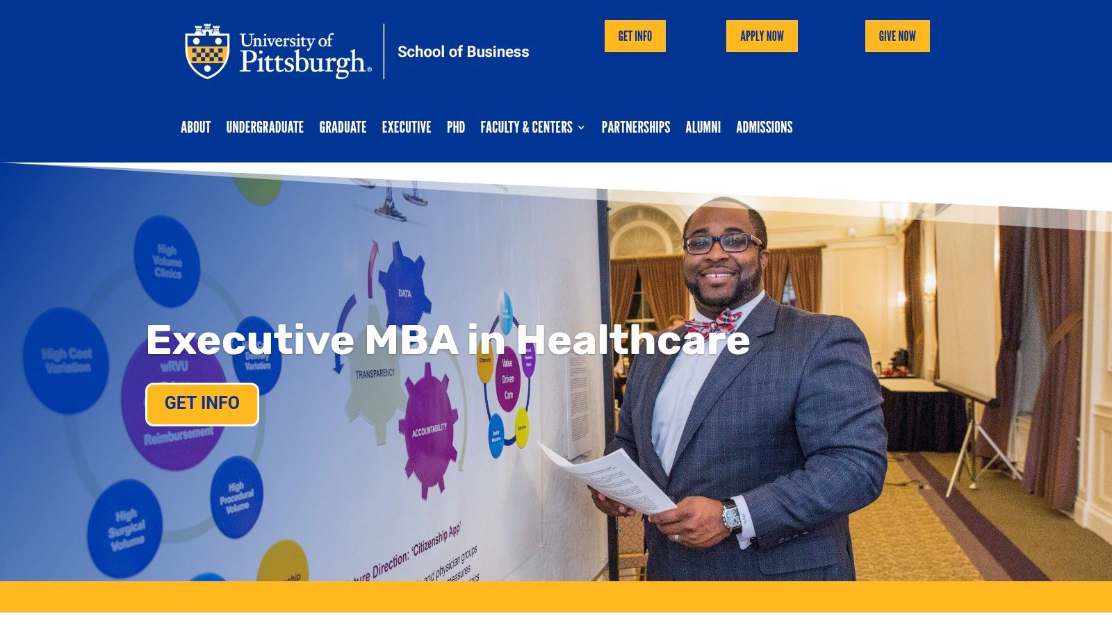University of Pittsburgh — Joseph M. Katz Graduate School of Business: Executive MBA in Healthcare