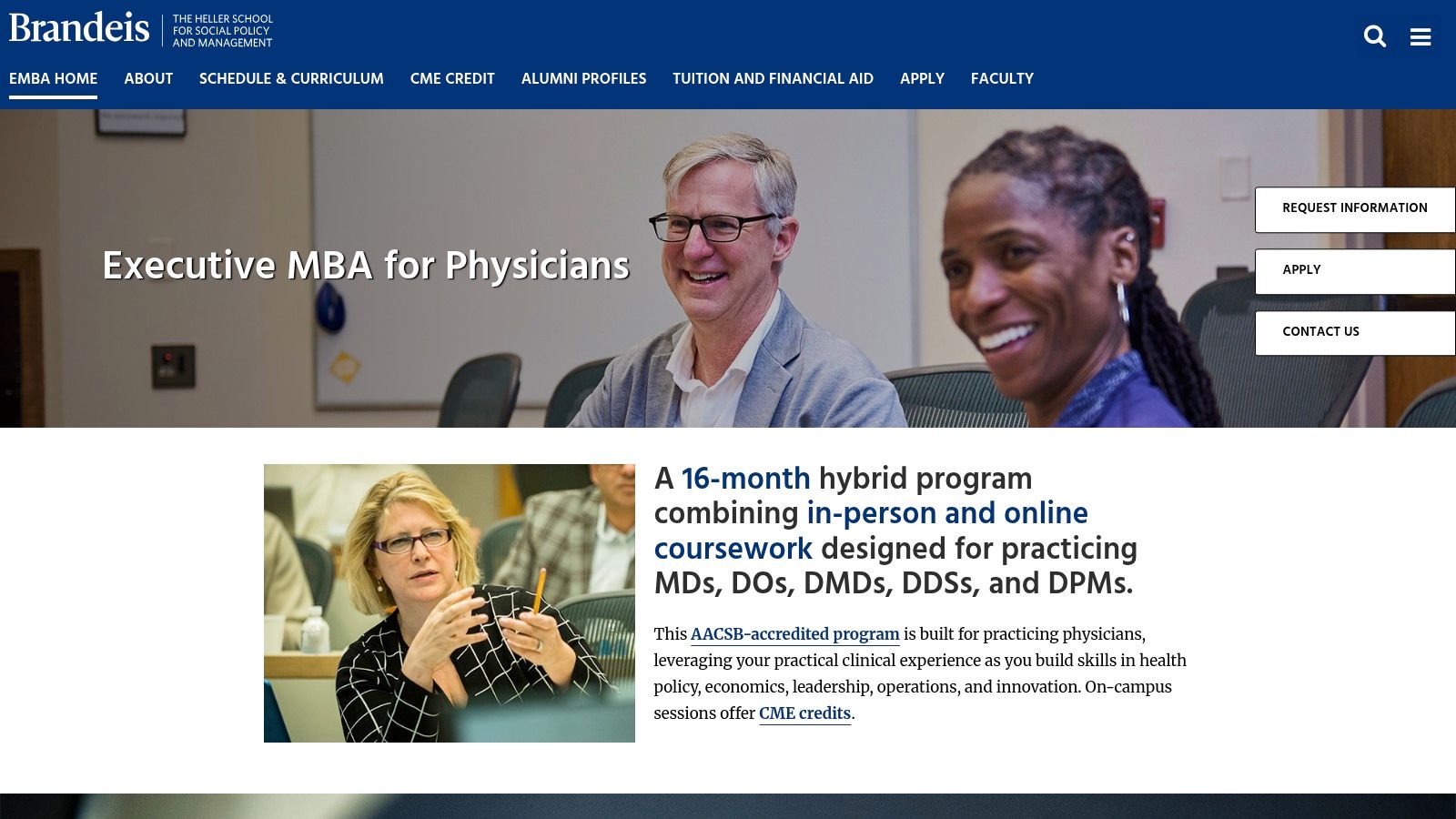 Brandeis University — Heller School: Executive MBA for Physicians
