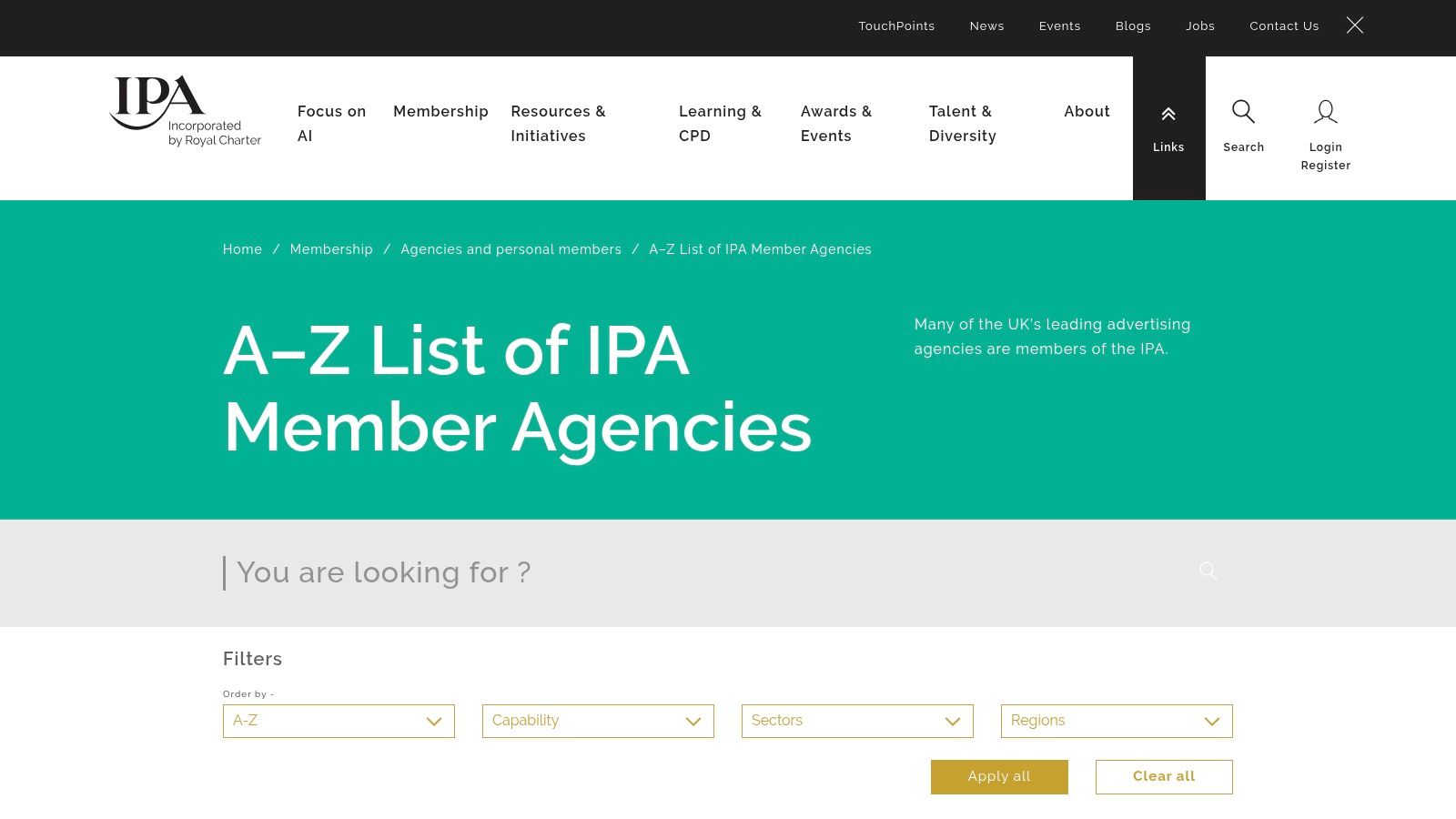 IPA (Institute of Practitioners in Advertising)