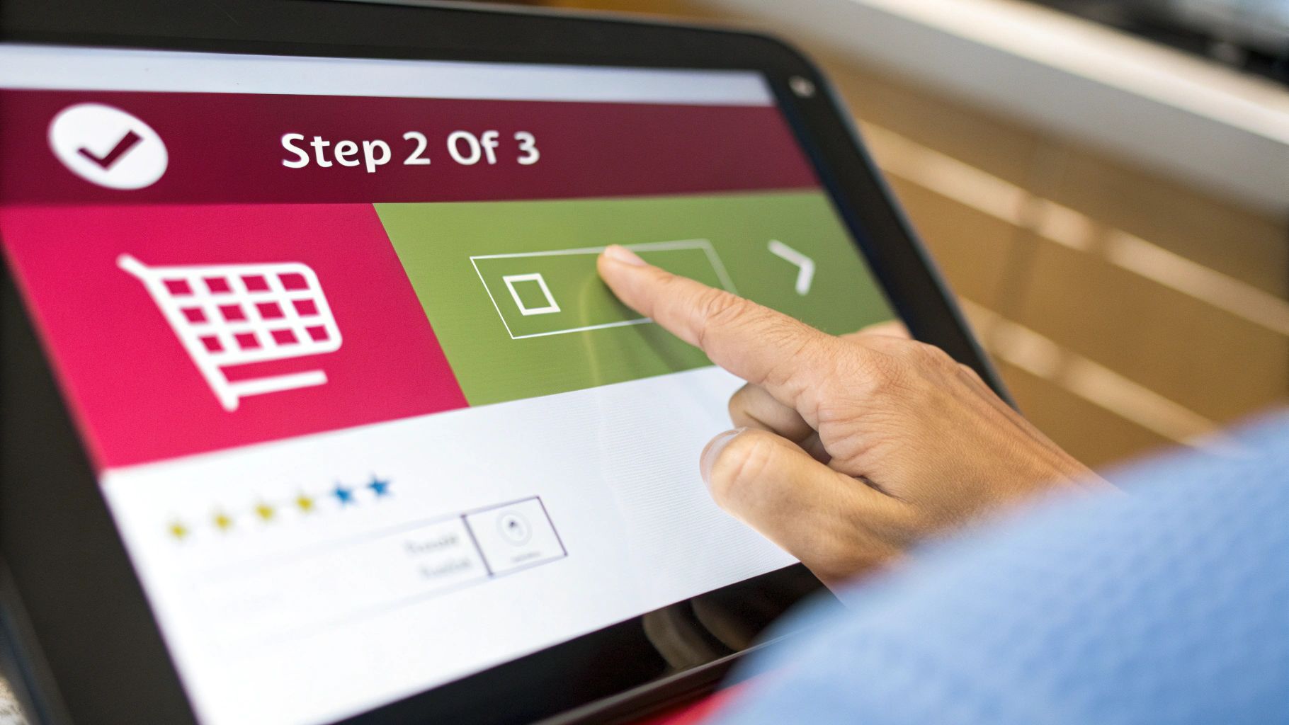 Image of a secure checkout process