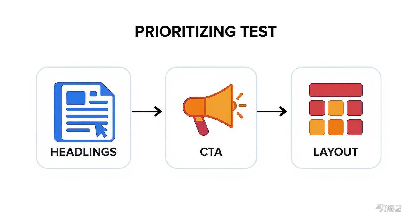 Infographic about what is split testing