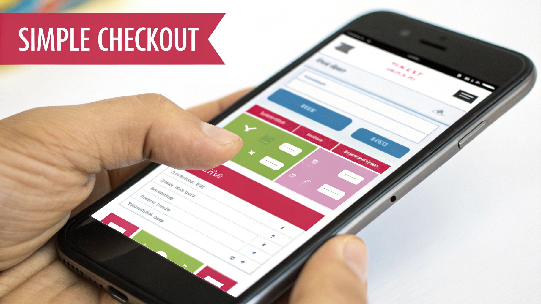 A visual representation of a complex and frustrating checkout process with multiple confusing steps and form fields.