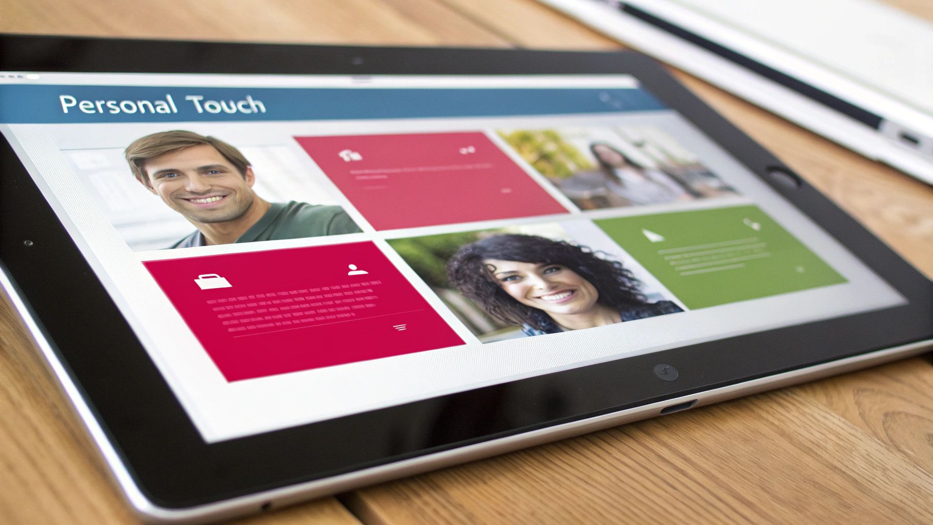 Image of a person using a phone with SMS messages