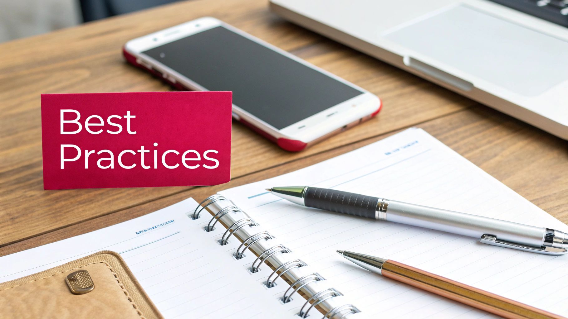 A person writing on a notepad with a checklist, representing the best practices for crafting effective auto-replies.