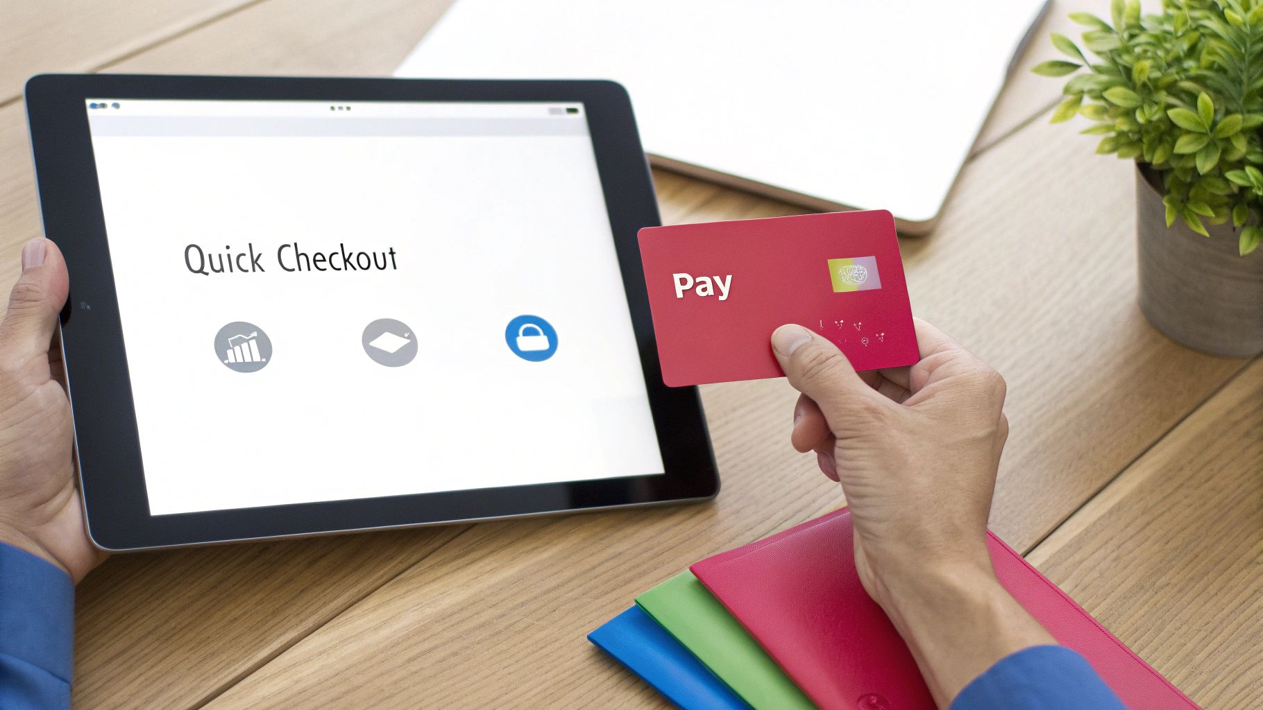 A person analyzing A/B testing data on a computer screen, with charts and graphs indicating conversion rate improvements.