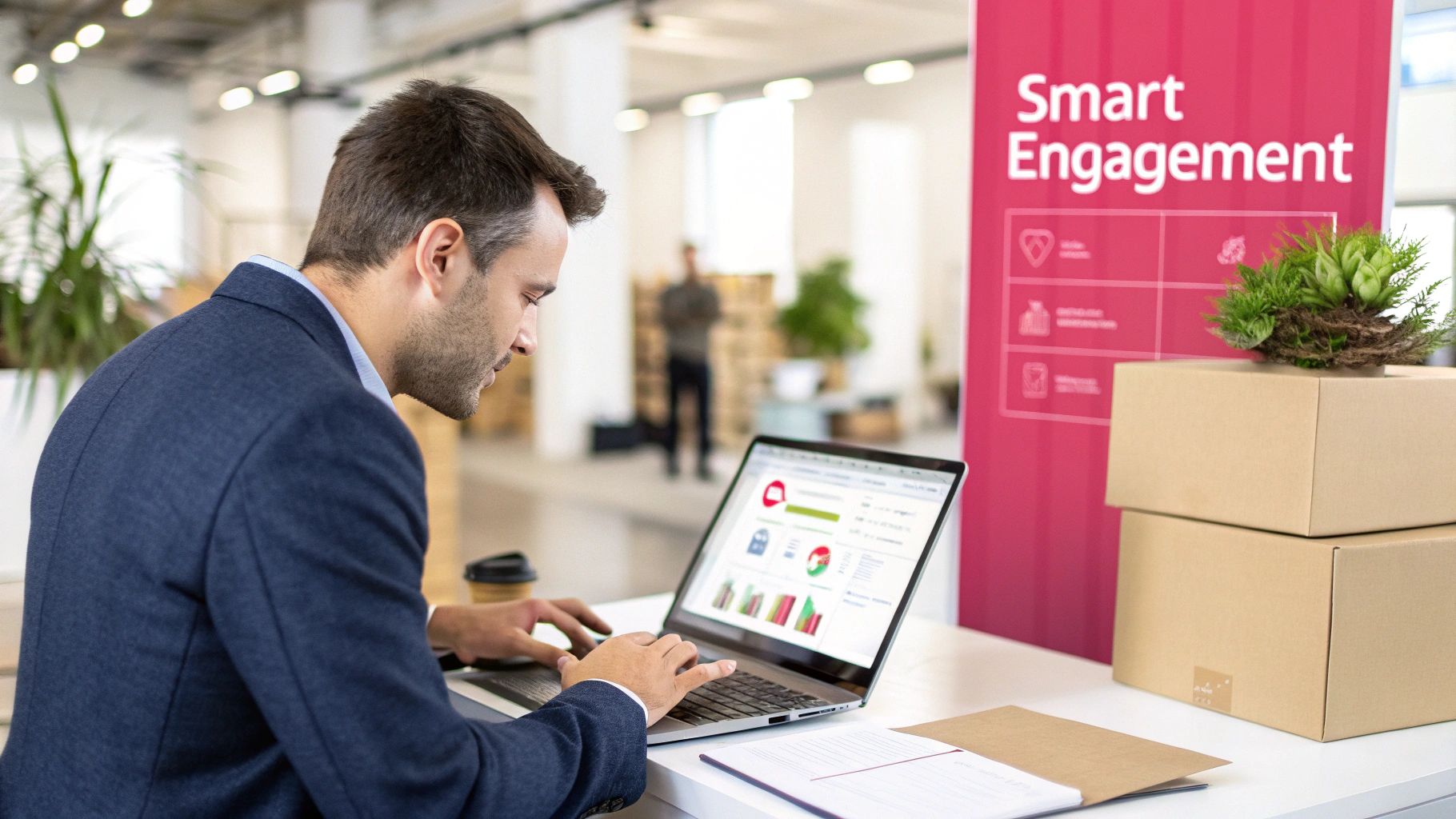 A person's hands using a tablet to manage an automated e-commerce workflow, symbolizing efficiency and control.
