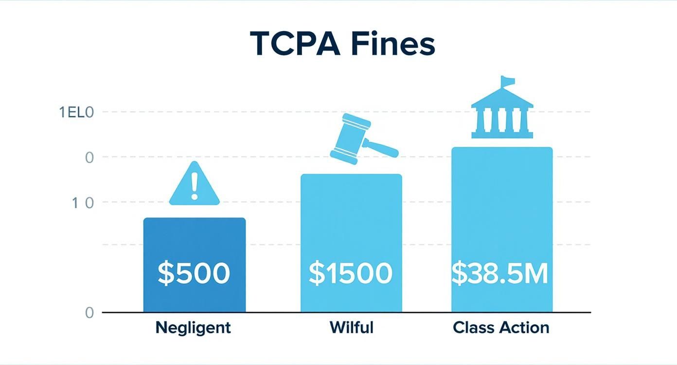 Infographic about violation of tcpa