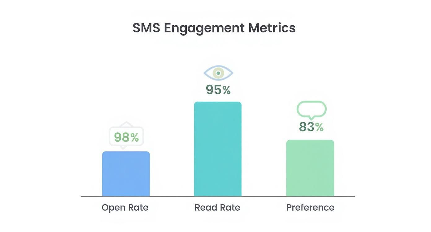 Infographic about opt in text