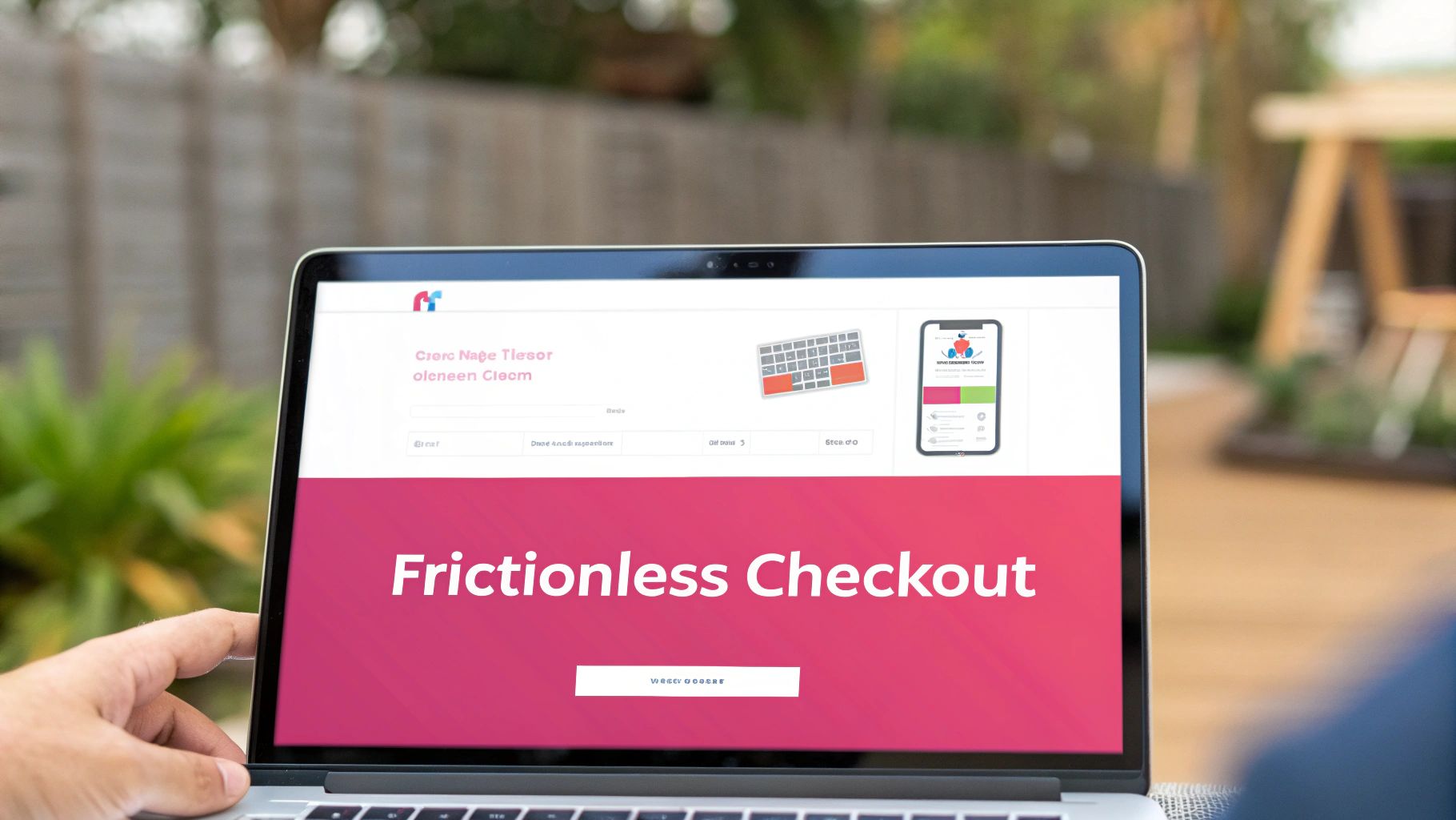 A friendly, human-centric cart recovery email on a laptop screen, showing product images and a clear call-to-action button.
