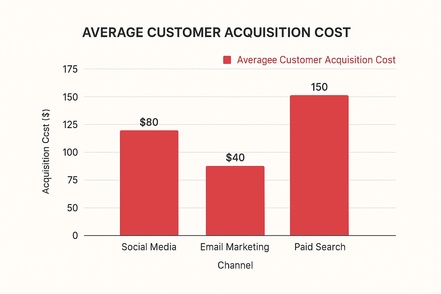 Infographic about lower customer acquisition cost
