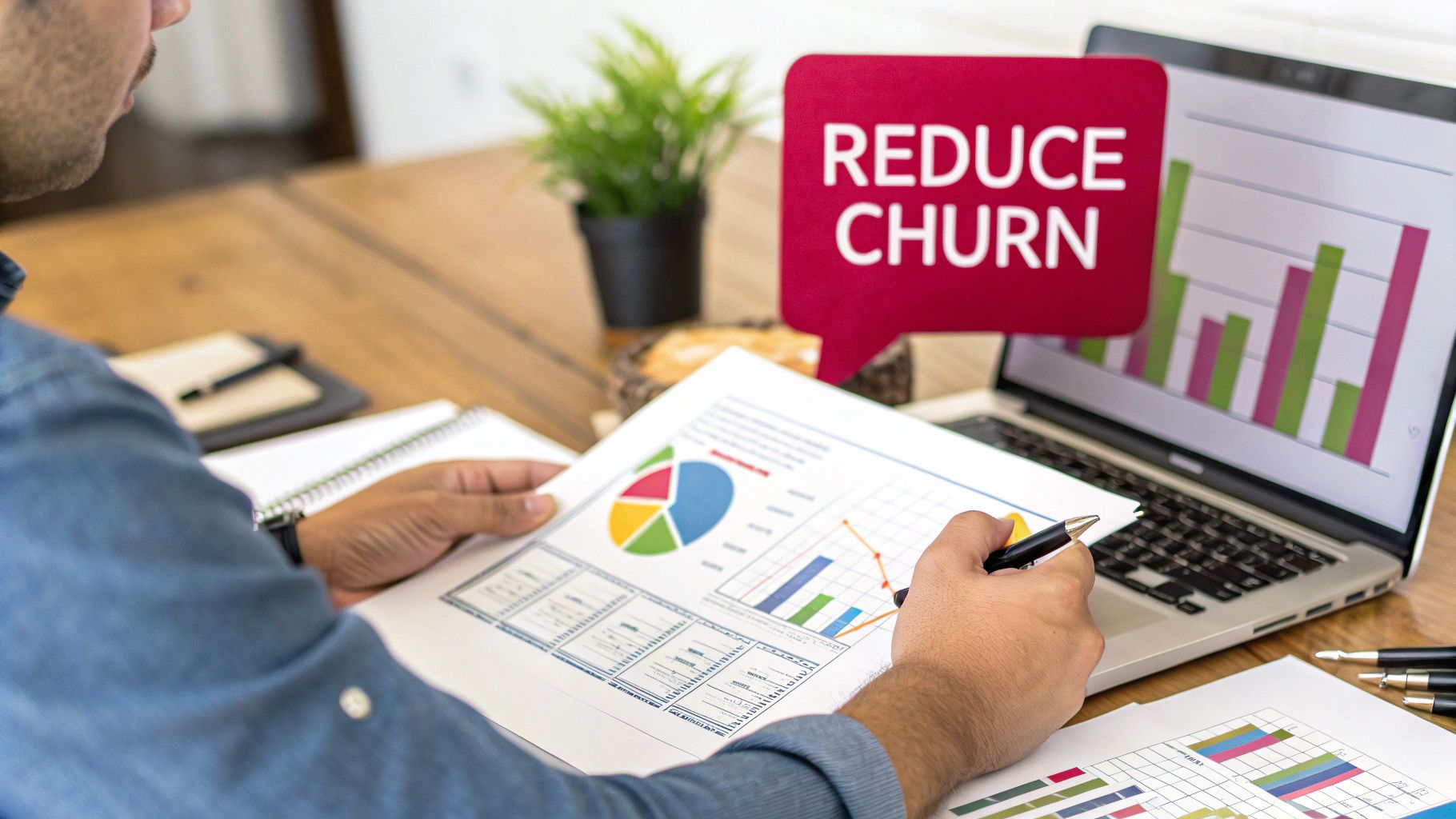 A person is welcomed by a friendly team, symbolizing a positive customer onboarding experience.