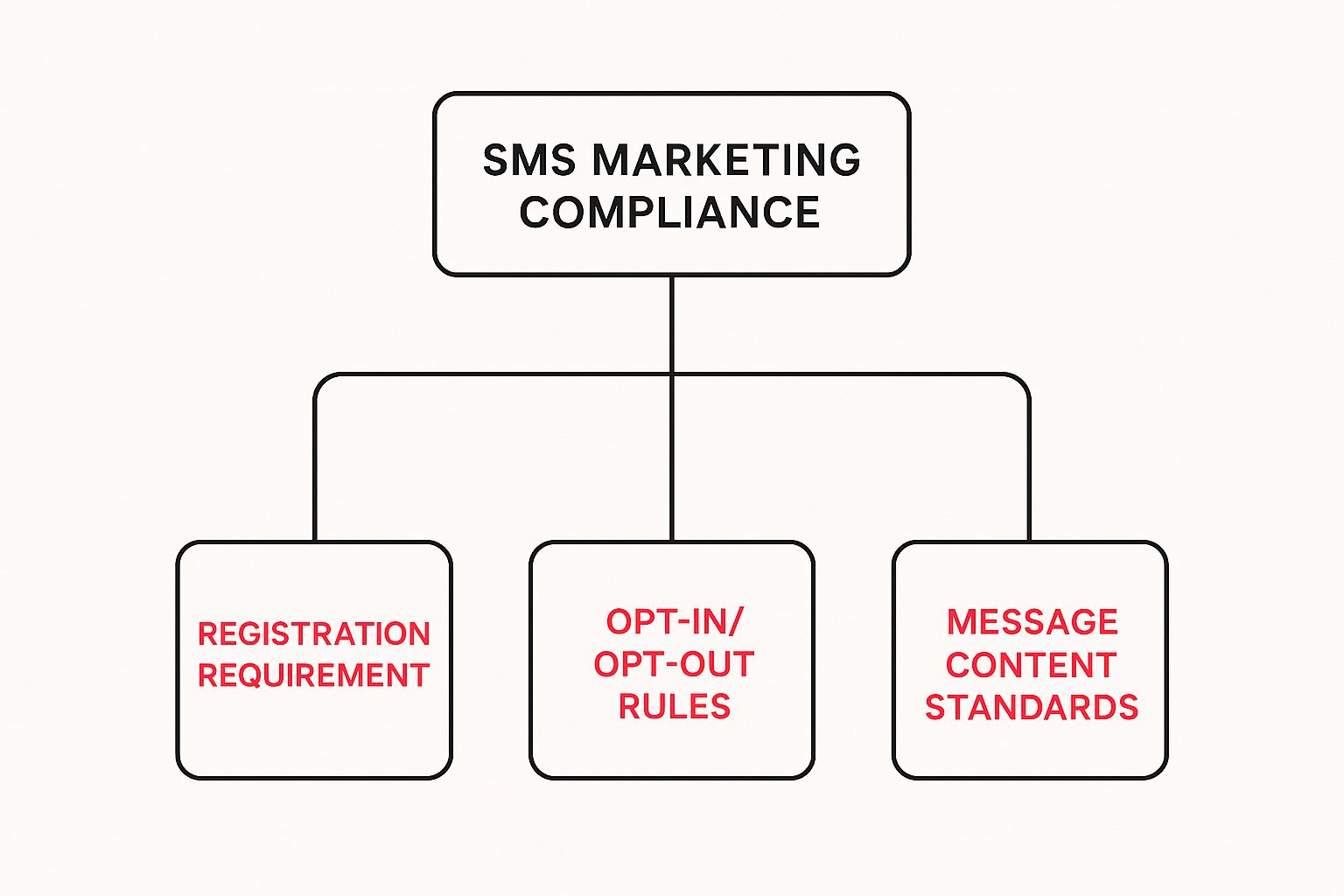Infographic about sms marketing compliance