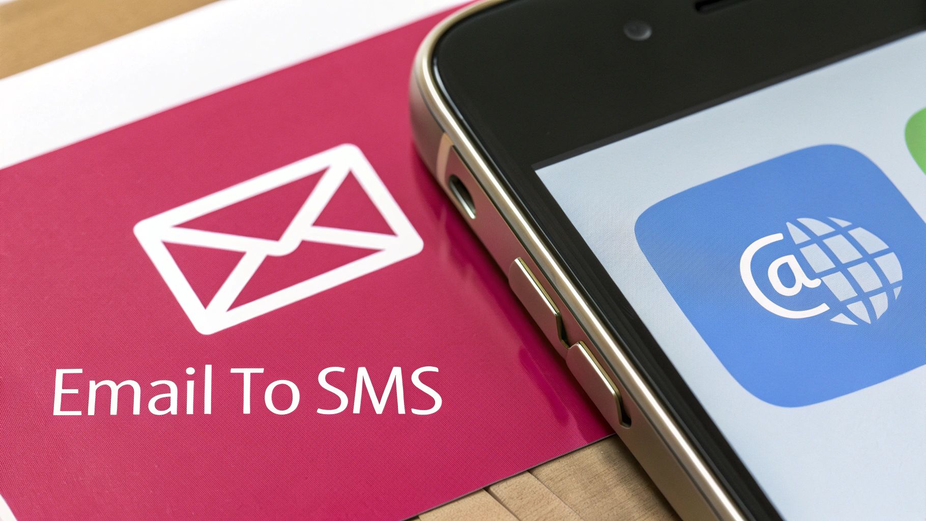 Chart showing business growth with email and SMS integration