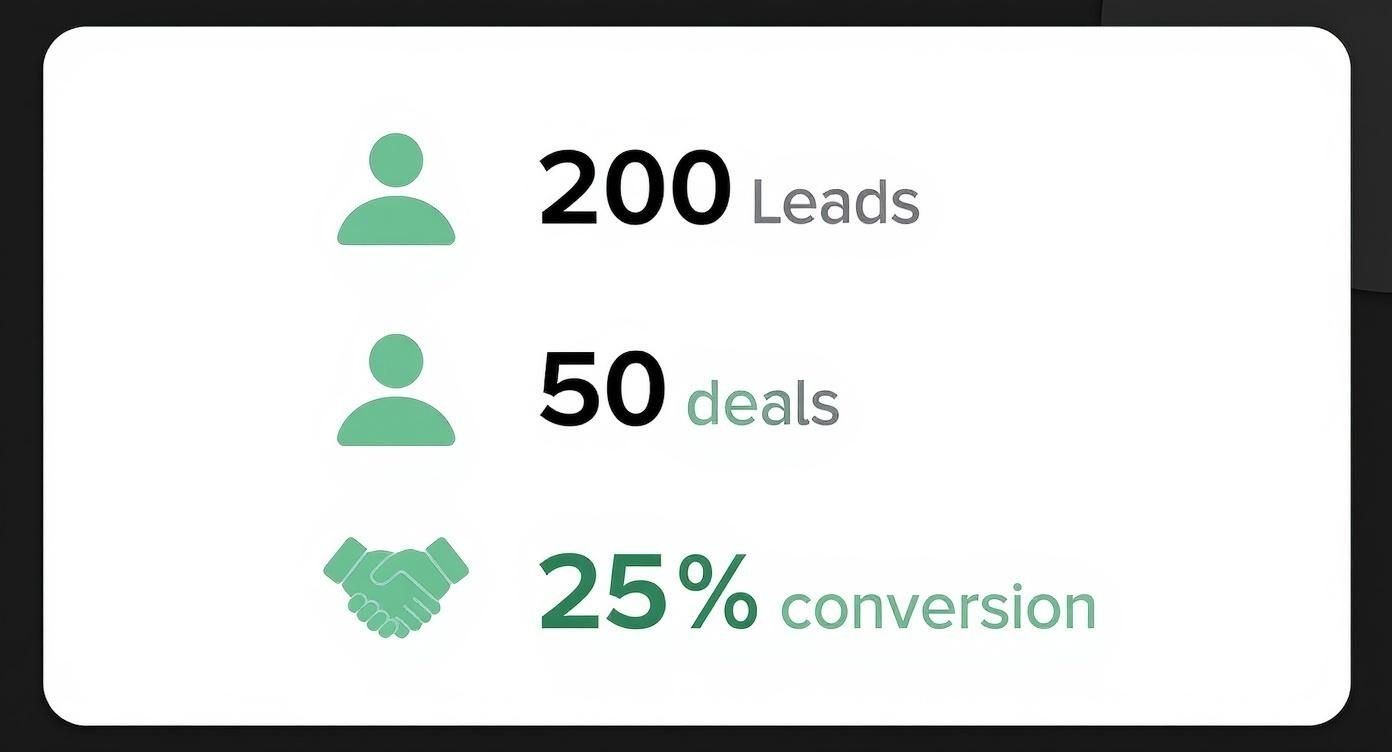 Infographic about how to calculate conversion rate