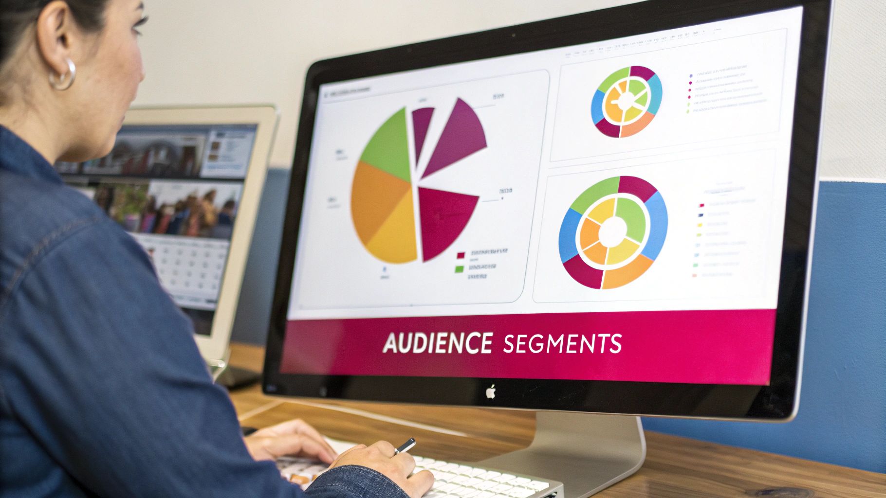 A modern website interface dynamically changing elements to suit different user profiles.