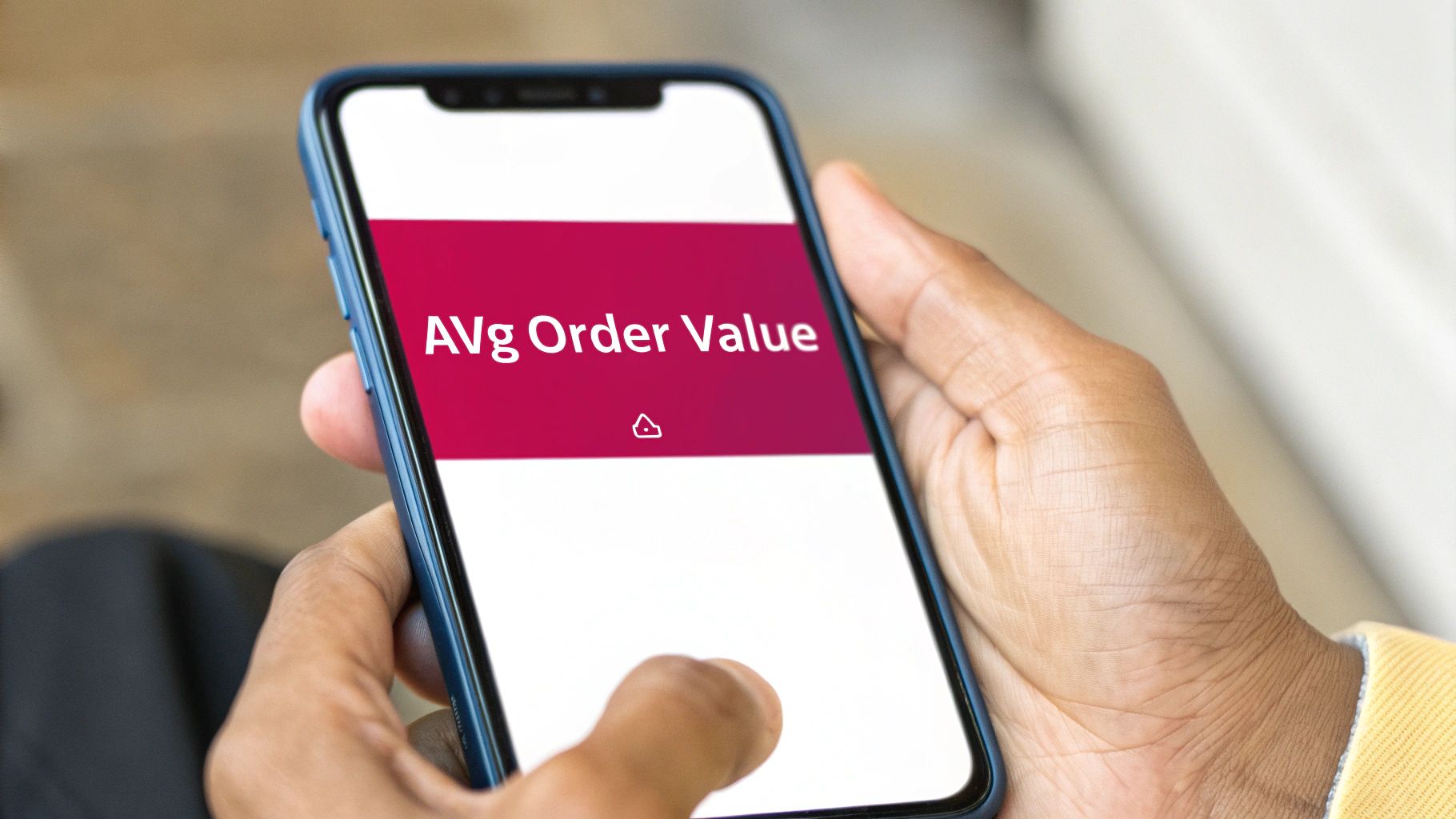 Infographic showing key data about Average Order Value